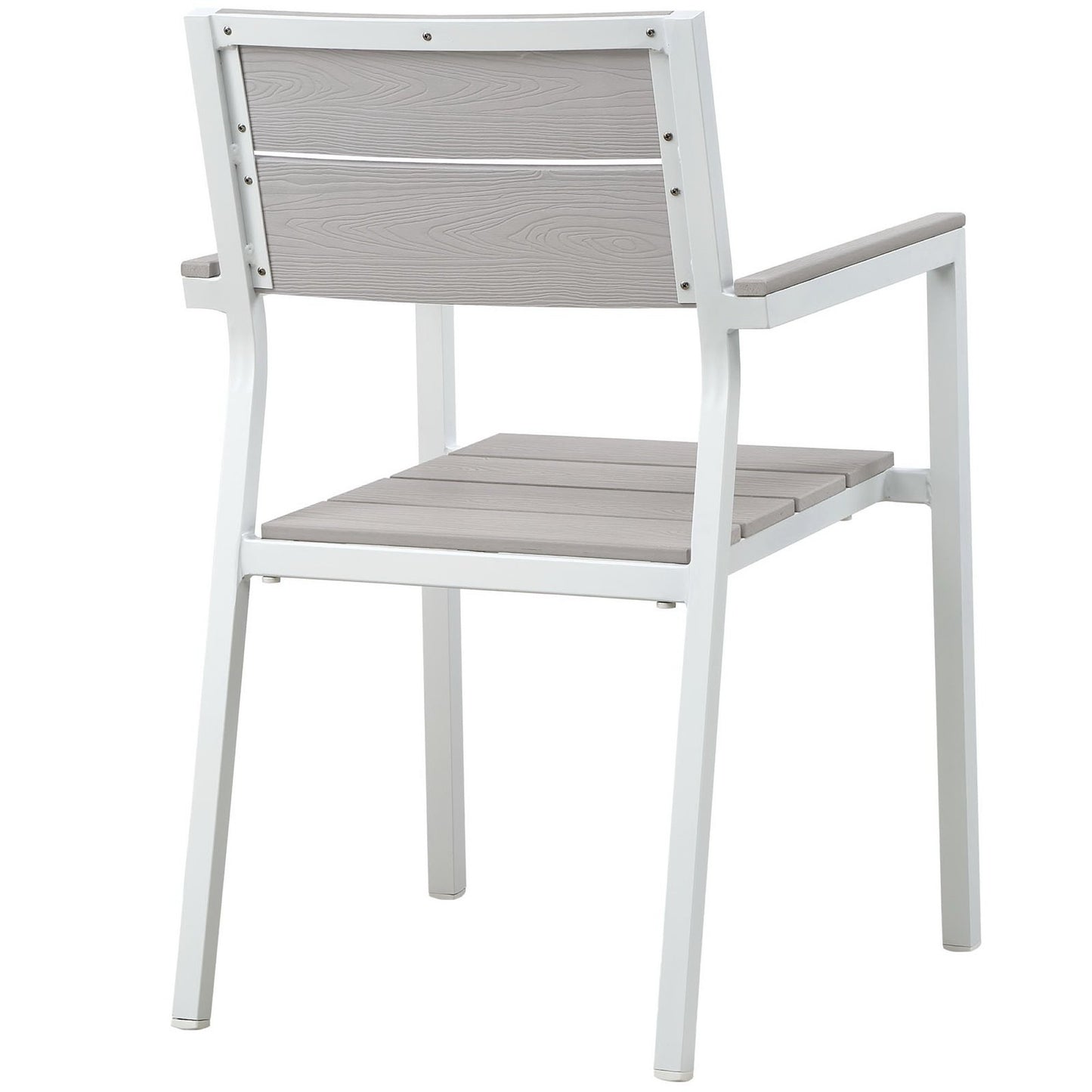 Modway - Maine Dining Outdoor Patio Armchair by Modway Outdoor Furniture Bar and Dining Green - EEI-1506-WHI-LGR