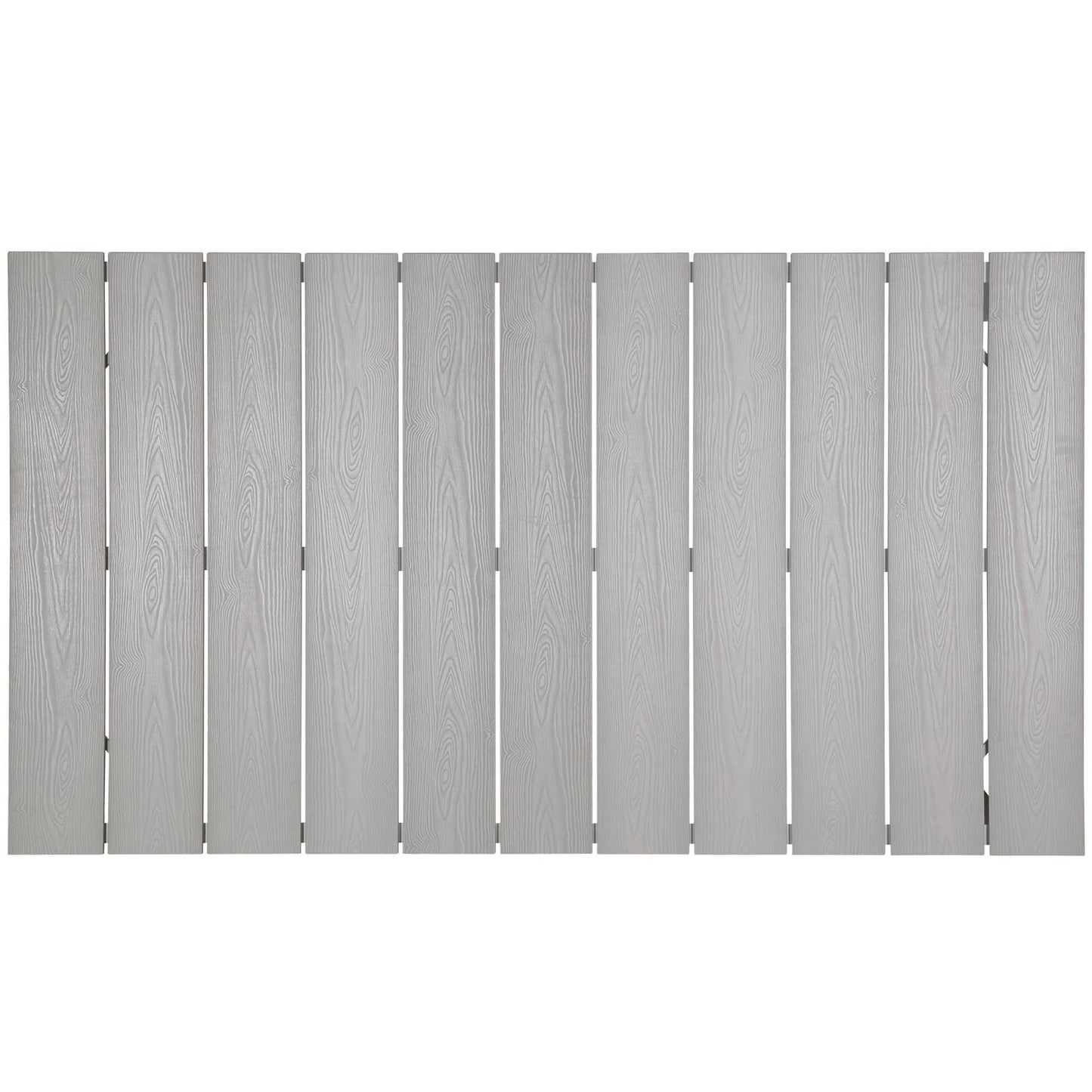 Modway Outlet Maine 63" Outdoor Patio Dining Table by Modway Outdoor Furniture Furniture White Light Gray - EEI-1508-WHI-LGR