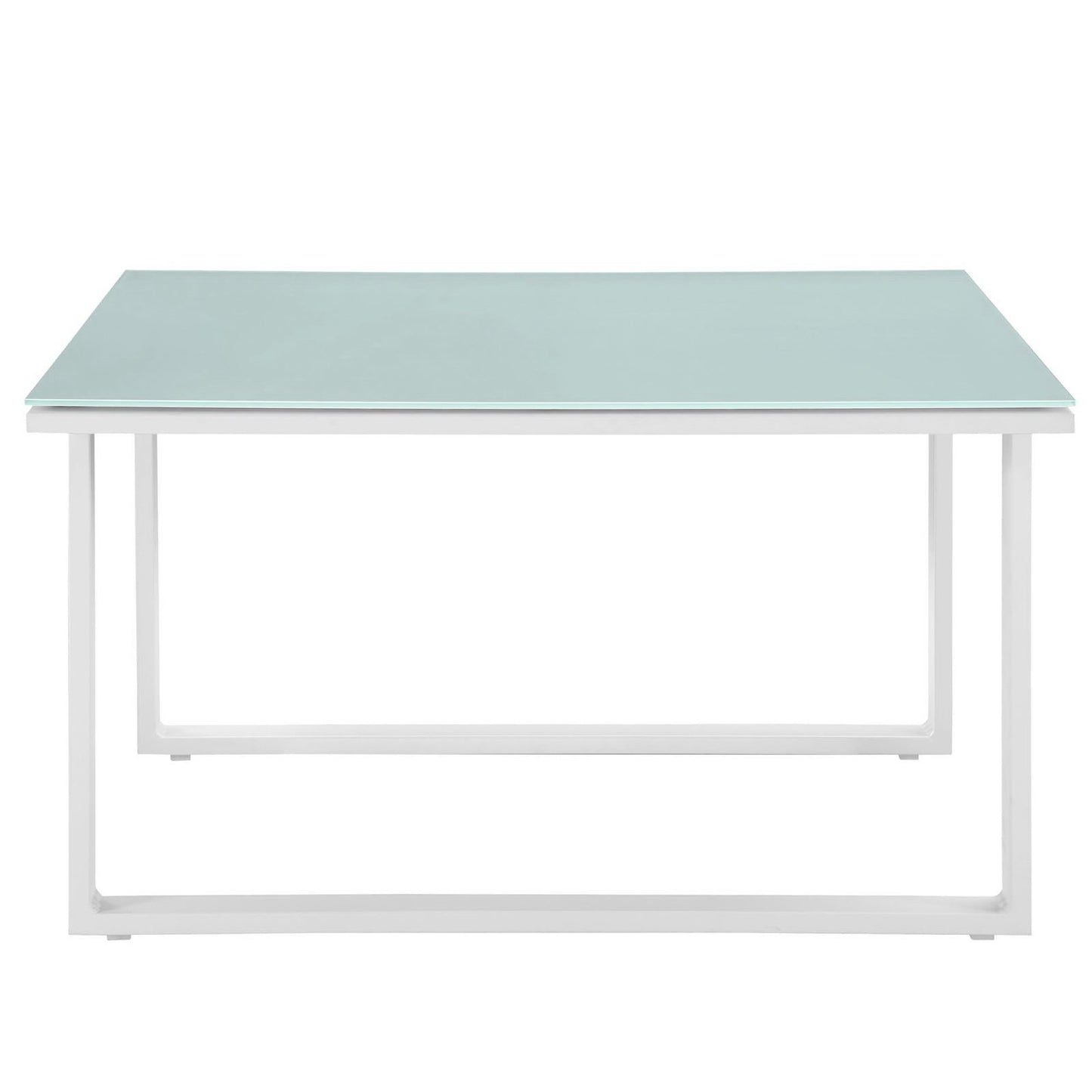 Modway - Fortuna Outdoor Patio Side Table by Modway Outdoor Furniture Bar and Dining White - EEI-1515-WHI-SET