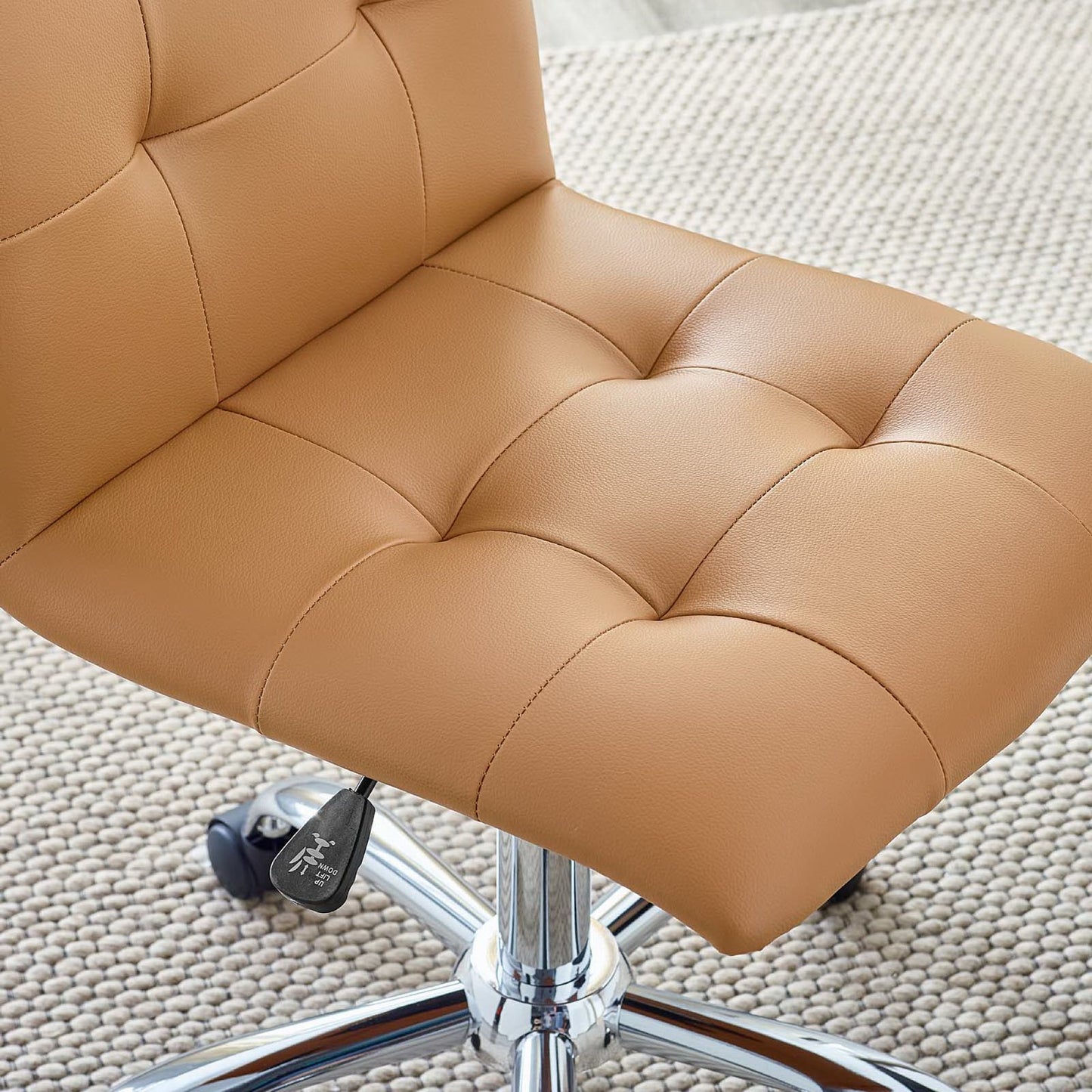 Modway - Prim Armless Mid Back Office Chair by Modway Office Furniture Office Chairs Brown - EEI-1533-TAN