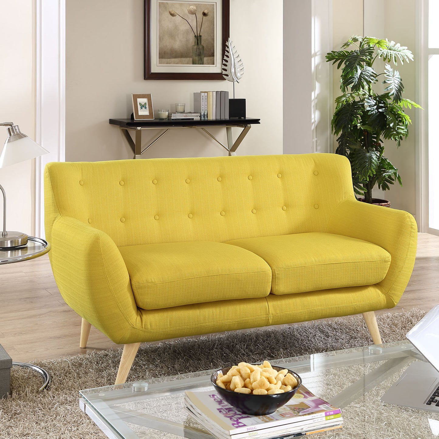 Modway Outlet Remark Upholstered Fabric Loveseat by Modway Living Room Furniture Sunny - EEI-1632-SUN