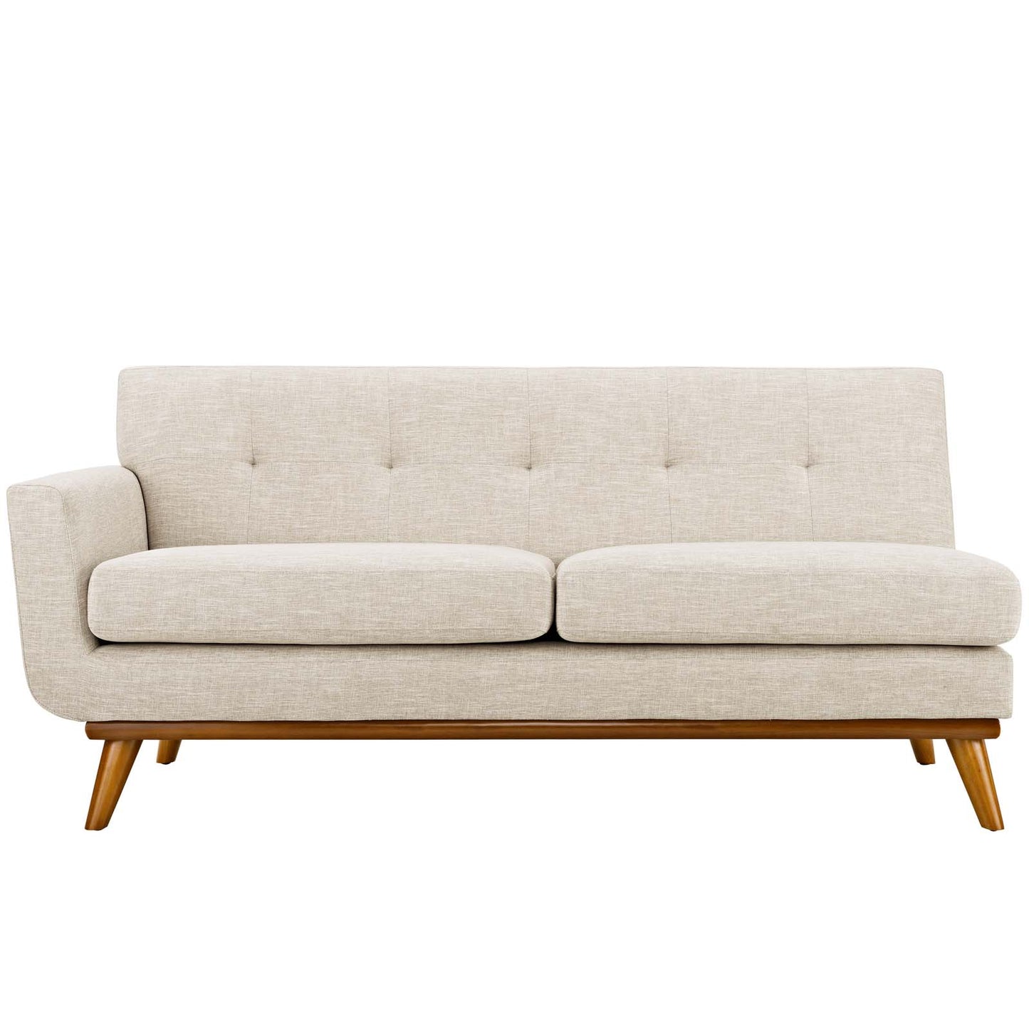 Modway Outlet Engage Left-Arm Upholstered Fabric Loveseat by Modway Living Room Furniture Beige - EEI-1795-BEI