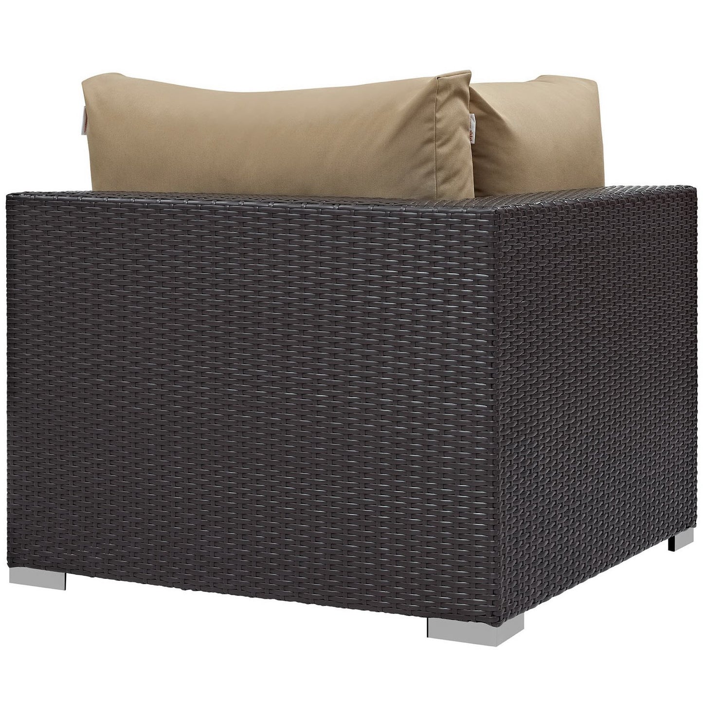 Modway - Convene Outdoor Patio Corner by Modway Outdoor Furniture Sofa Sectionals Brown - EEI-1840-EXP-MOC