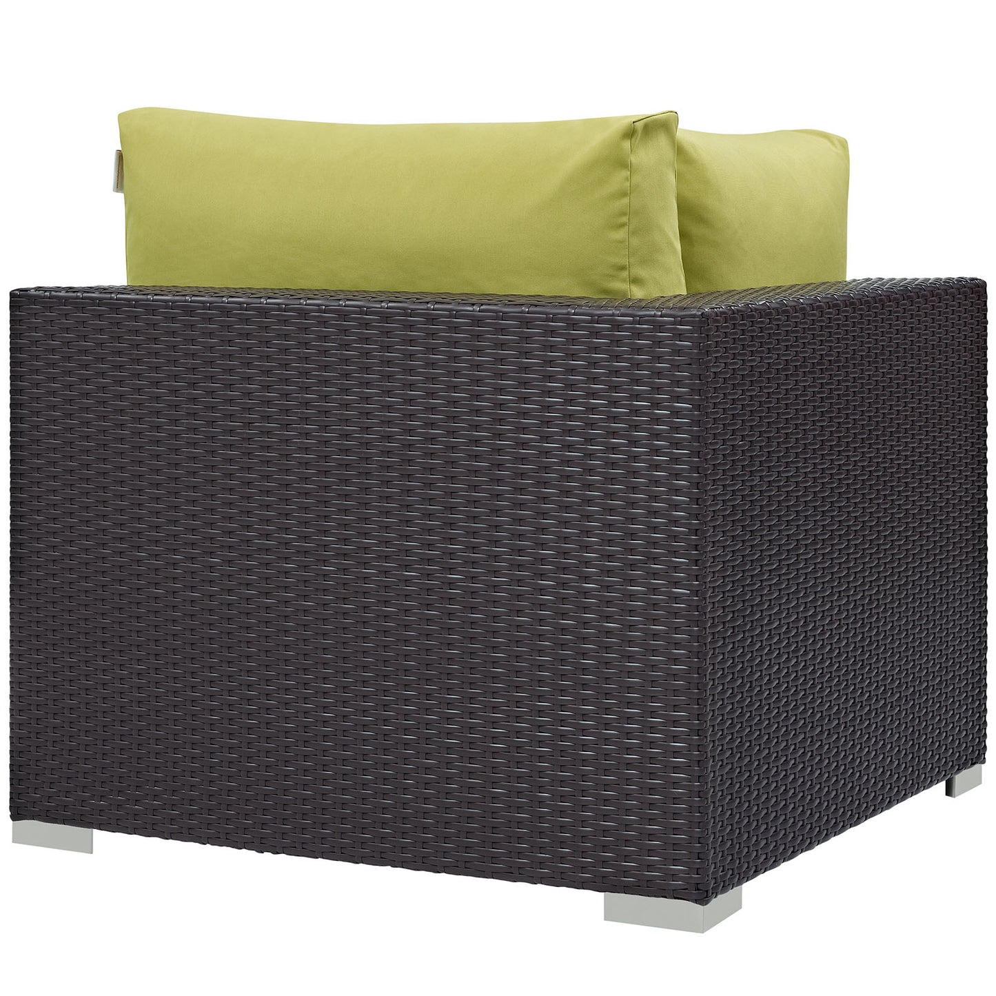 Modway Outlet Convene Outdoor Patio Corner by Modway Outdoor Furniture Furniture Espresso Peridot - EEI-1840-EXP-PER