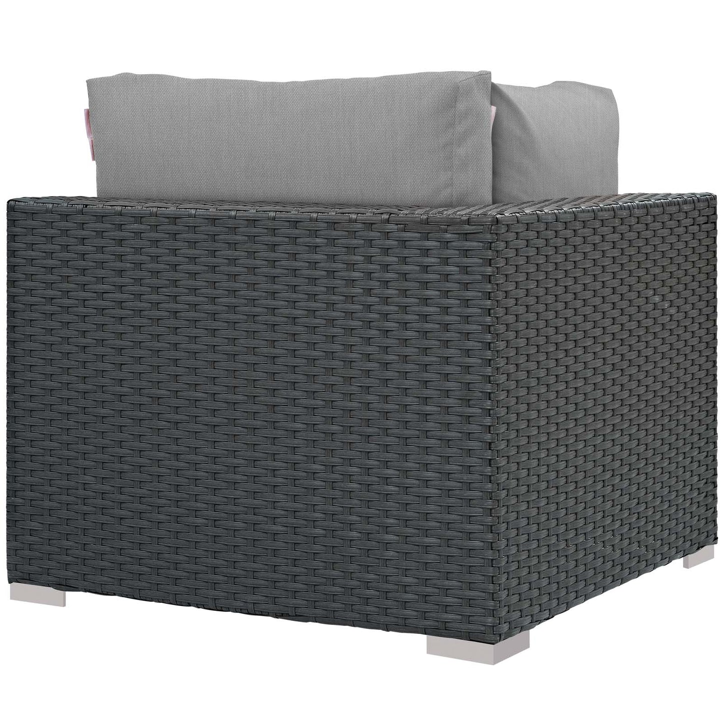 Modway Outlet Sojourn Outdoor Patio Sunbrella? Corner by Modway Outdoor Furniture Furniture Canvas Gray - EEI-1856-CHC-GRY