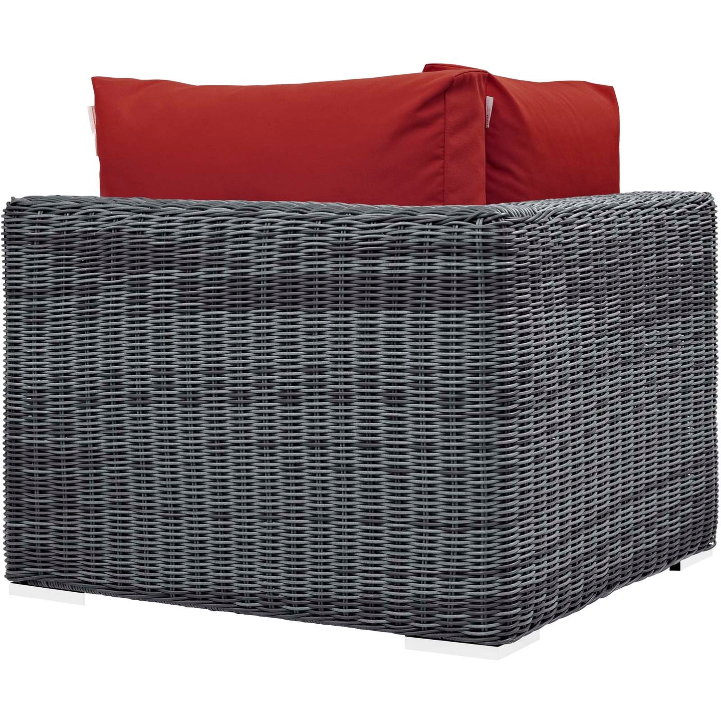Modway Outlet Summon Outdoor Patio Sunbrella? Corner by Modway Outdoor Furniture Furniture Canvas Red - EEI-1870-GRY-RED