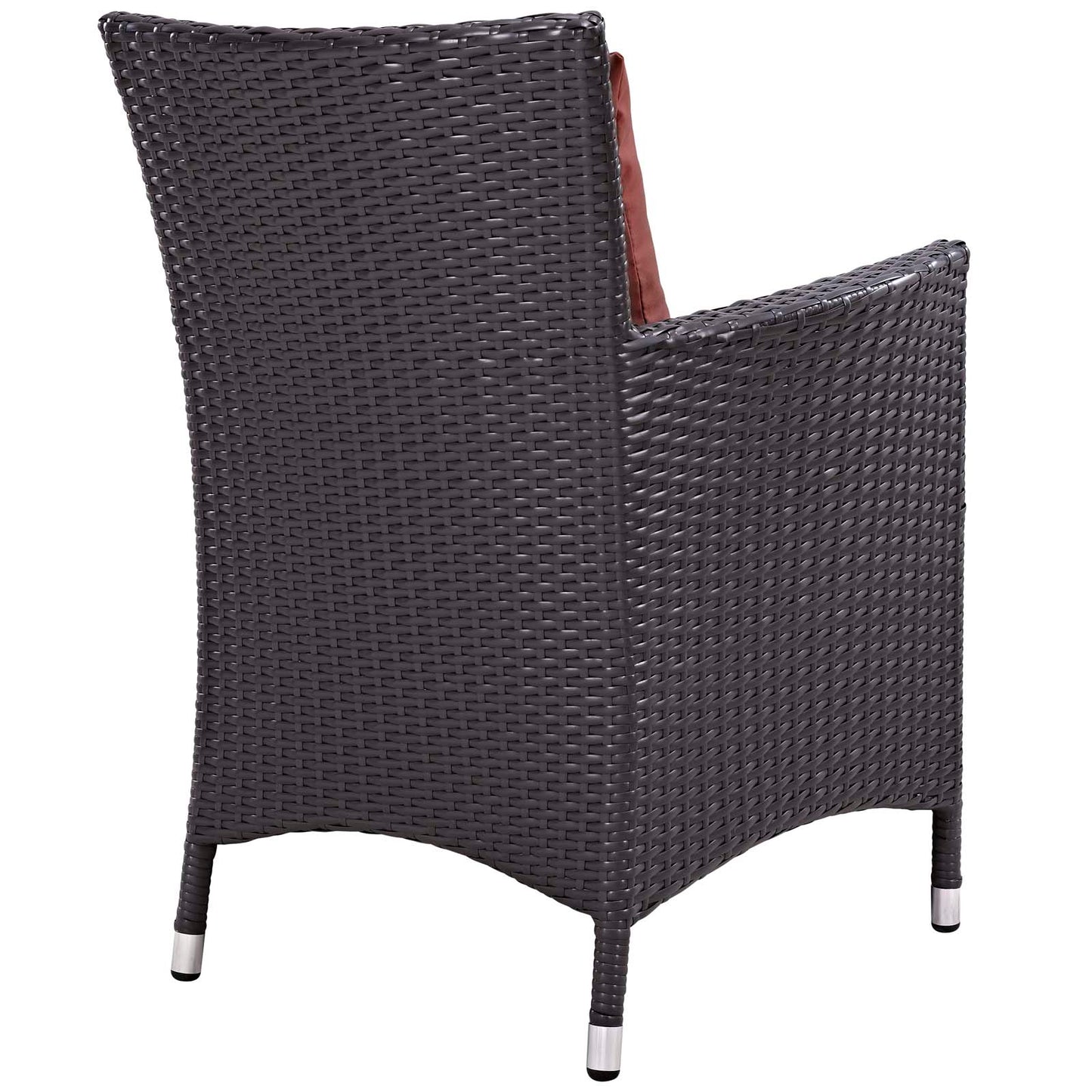 Modway Outlet Convene Dining Outdoor Patio Armchair by Modway Outdoor Furniture Furniture Espresso Curant - EEI-1913-EXP-CUR