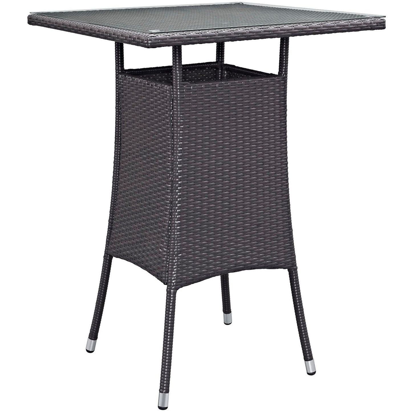 Modway Outlet Convene Small Outdoor Patio Bar Table by Modway Outdoor Furniture Furniture Espresso - EEI-1955-EXP