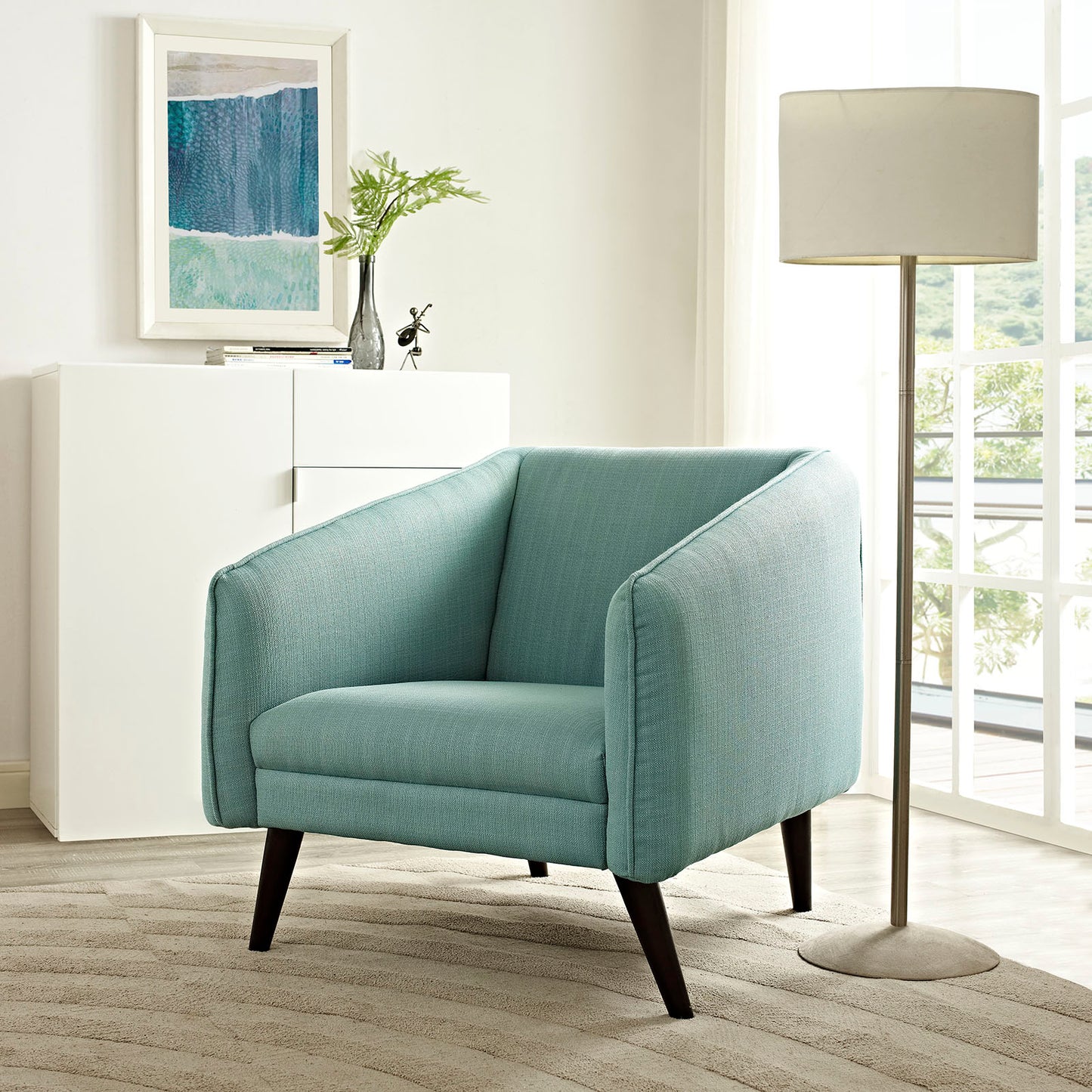 Modway Outlet Slide Upholstered Fabric Armchair by Modway Living Room Furniture Laguna - EEI-2132-LAG