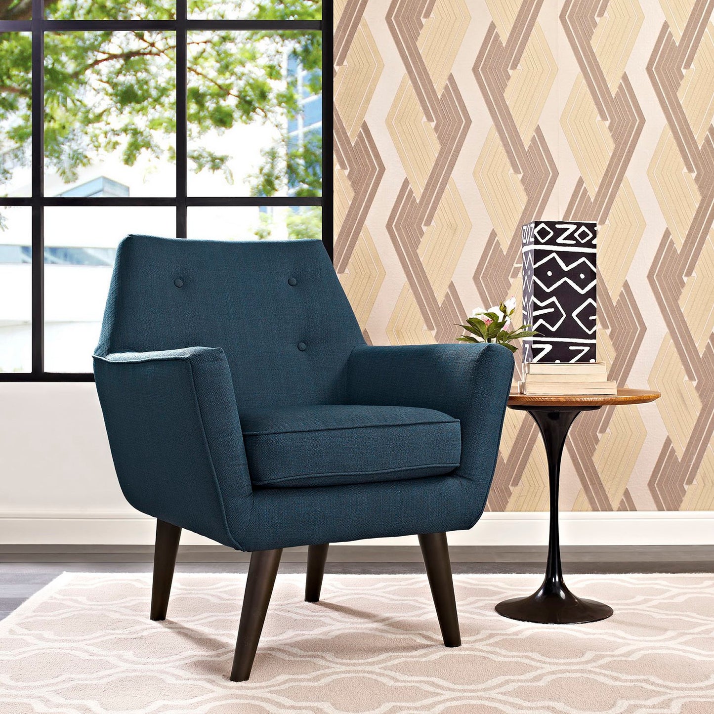 Modway Outlet Posit Upholstered Fabric Armchair by Modway Living Room Furniture Azure - EEI-2136-AZU