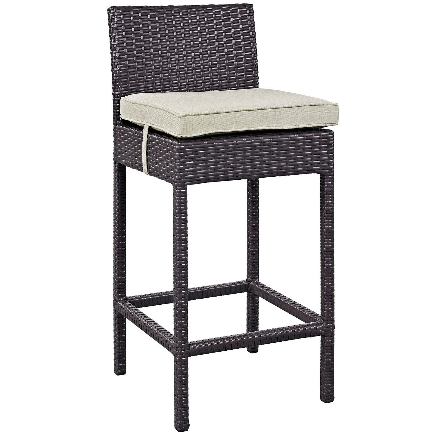 Modway Outlet Convene 4 Piece Outdoor Patio Pub Set by Modway Outdoor Furniture Furniture Espresso Beige - EEI-2218-EXP-BEI-SET