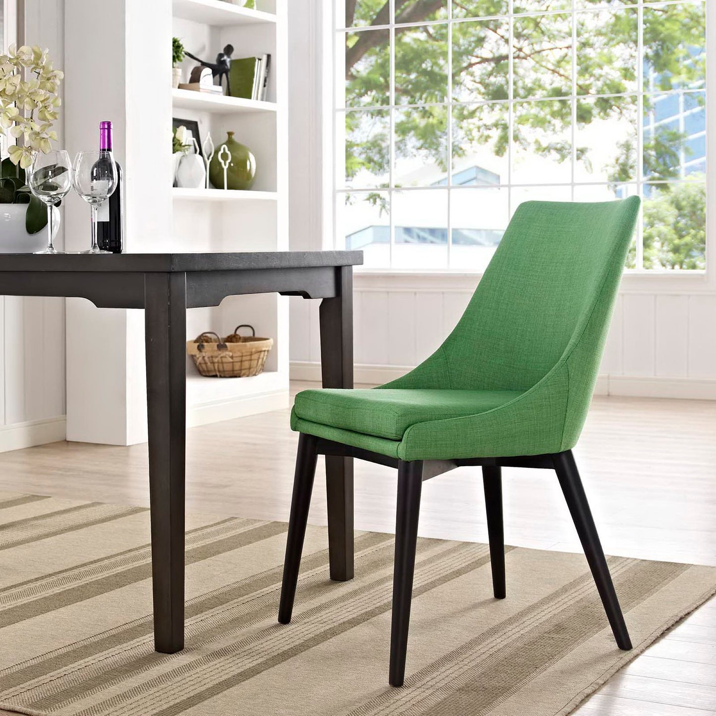 Modway Outlet Viscount Fabric Dining Chair by Modway Bar and Dining Furniture Kelly Green - EEI-2227-GRN