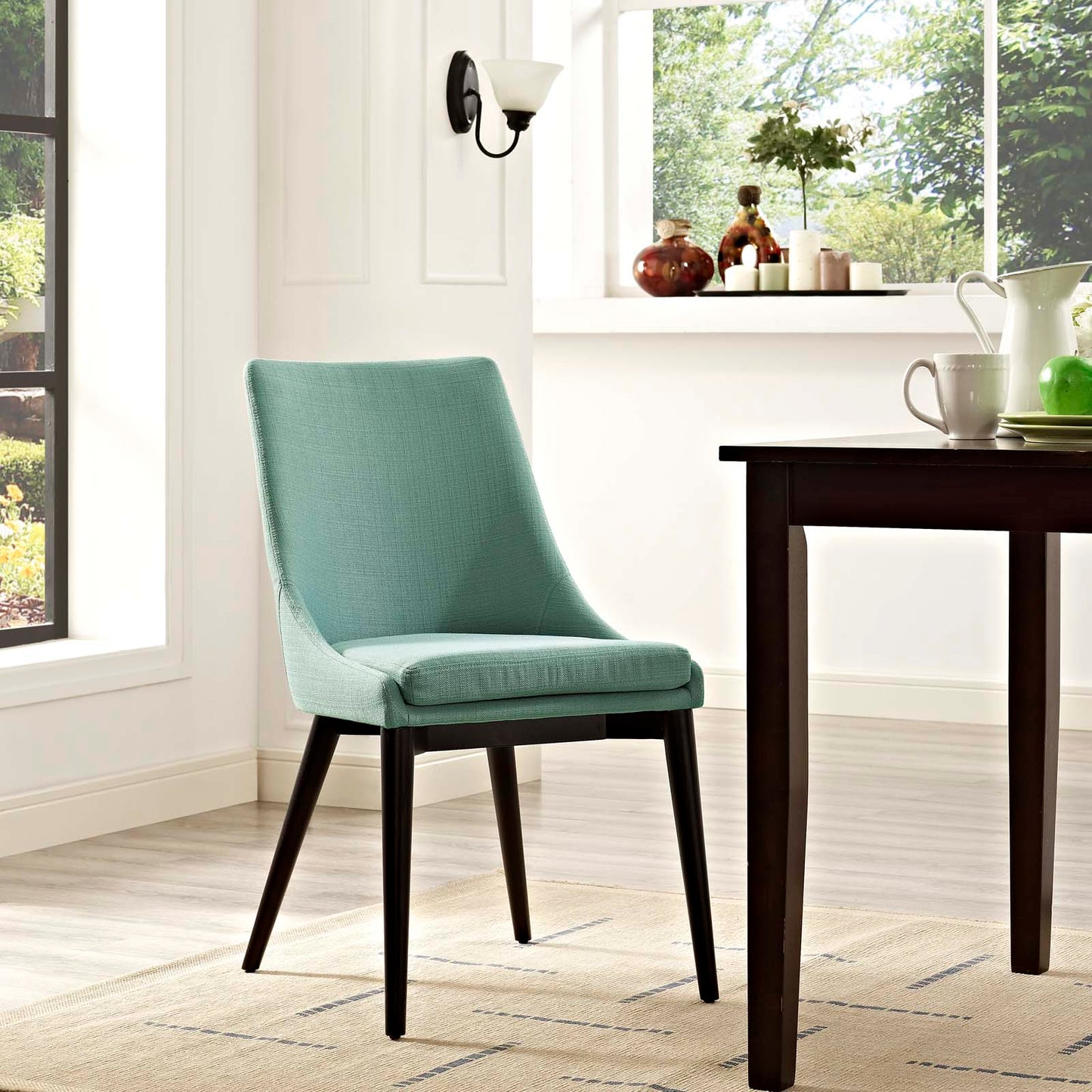 Modway Outlet Viscount Fabric Dining Chair by Modway Bar and Dining Furniture Laguna - EEI-2227-LAG