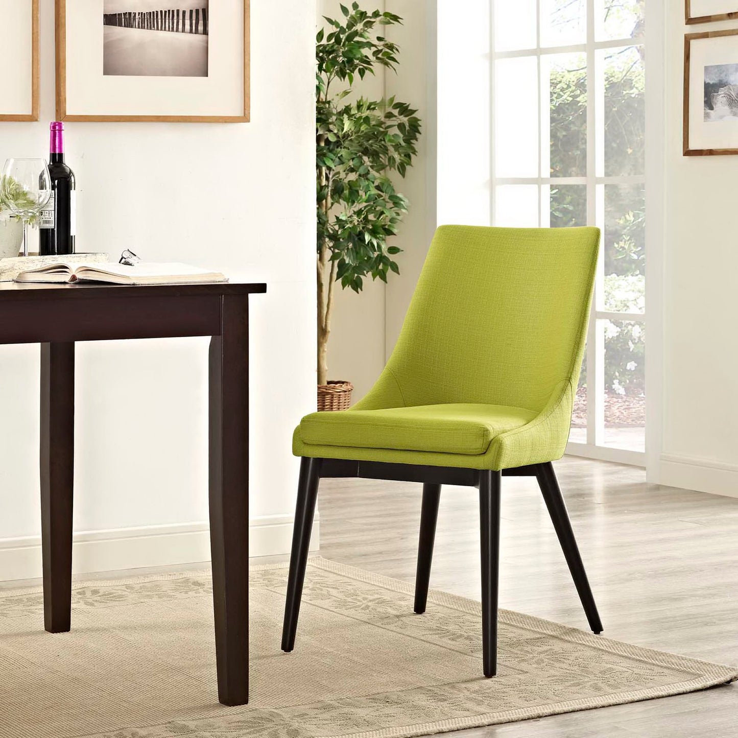 Modway Outlet Viscount Fabric Dining Chair by Modway Bar and Dining Furniture Wheatgrass - EEI-2227-WHE