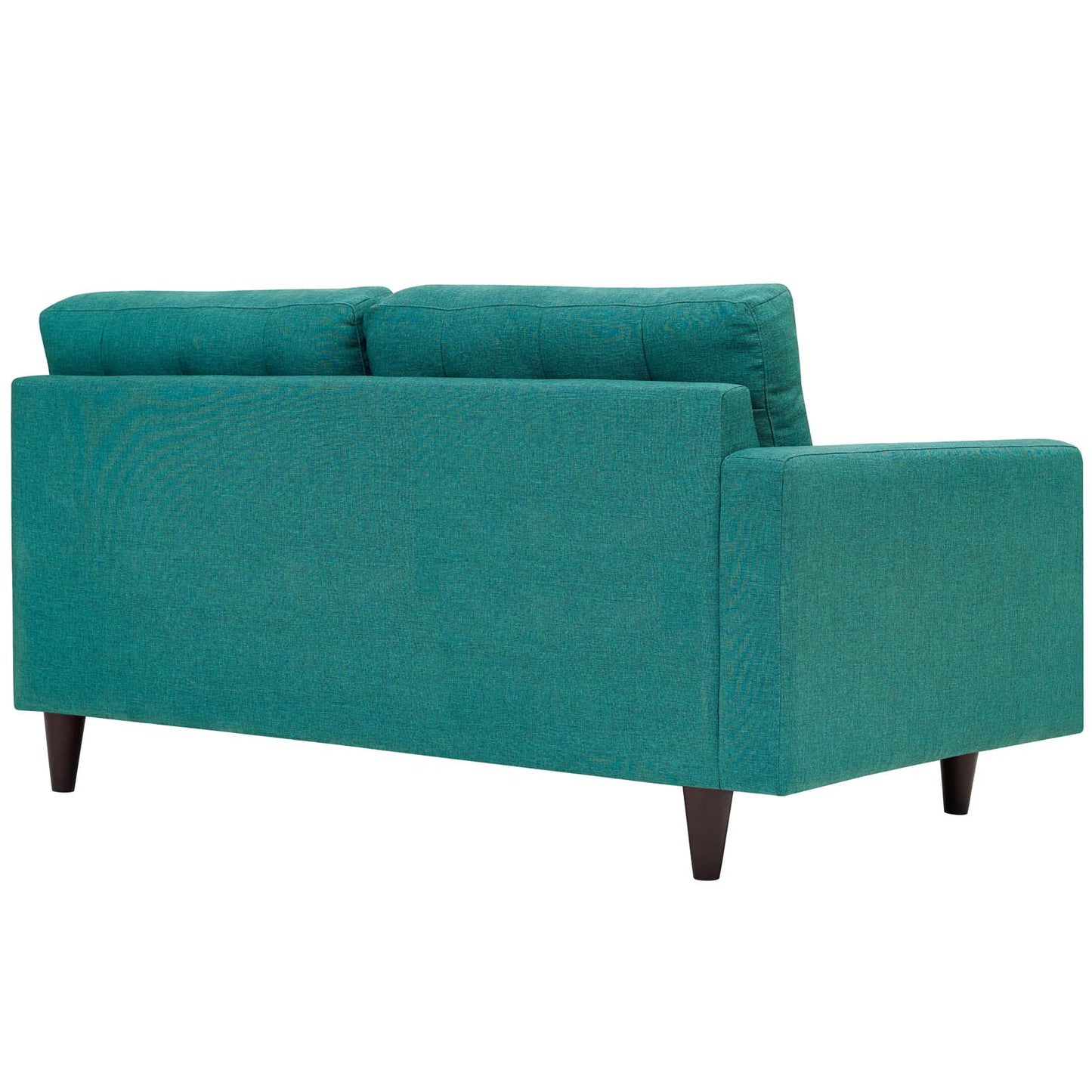Modway Outlet Empress Left-Facing Upholstered Fabric Loveseat by Modway Living Room Furniture Teal - EEI-2589-TEA
