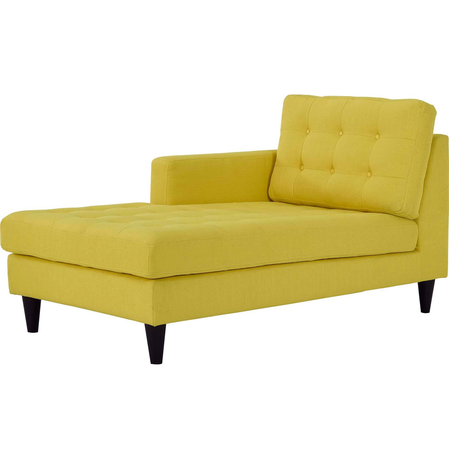 Modway Outlet Empress Left-Arm Upholstered Fabric Chaise by Modway Living Room Furniture Sunny - EEI-2596-SUN