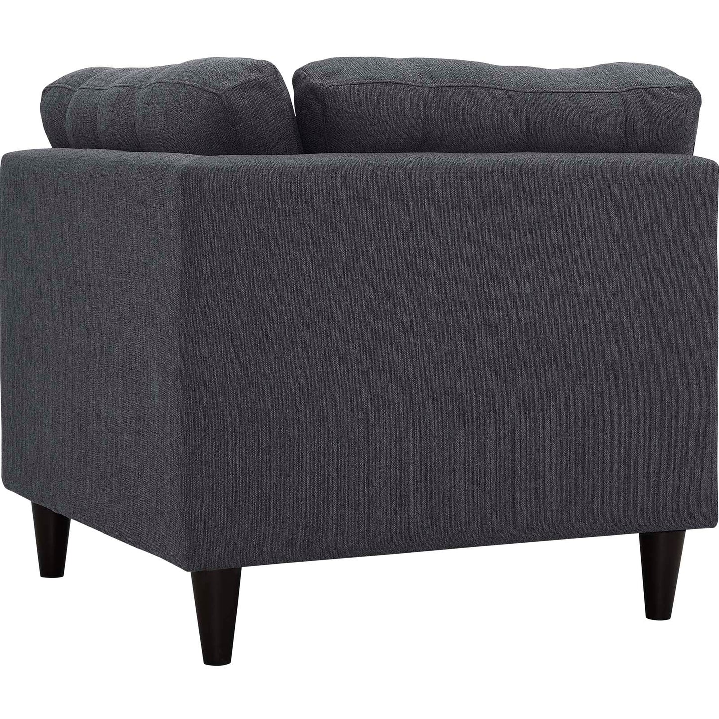 Modway Outlet Empress Upholstered Fabric Corner Sofa by Modway Living Room Furniture Gray - EEI-2610-DOR