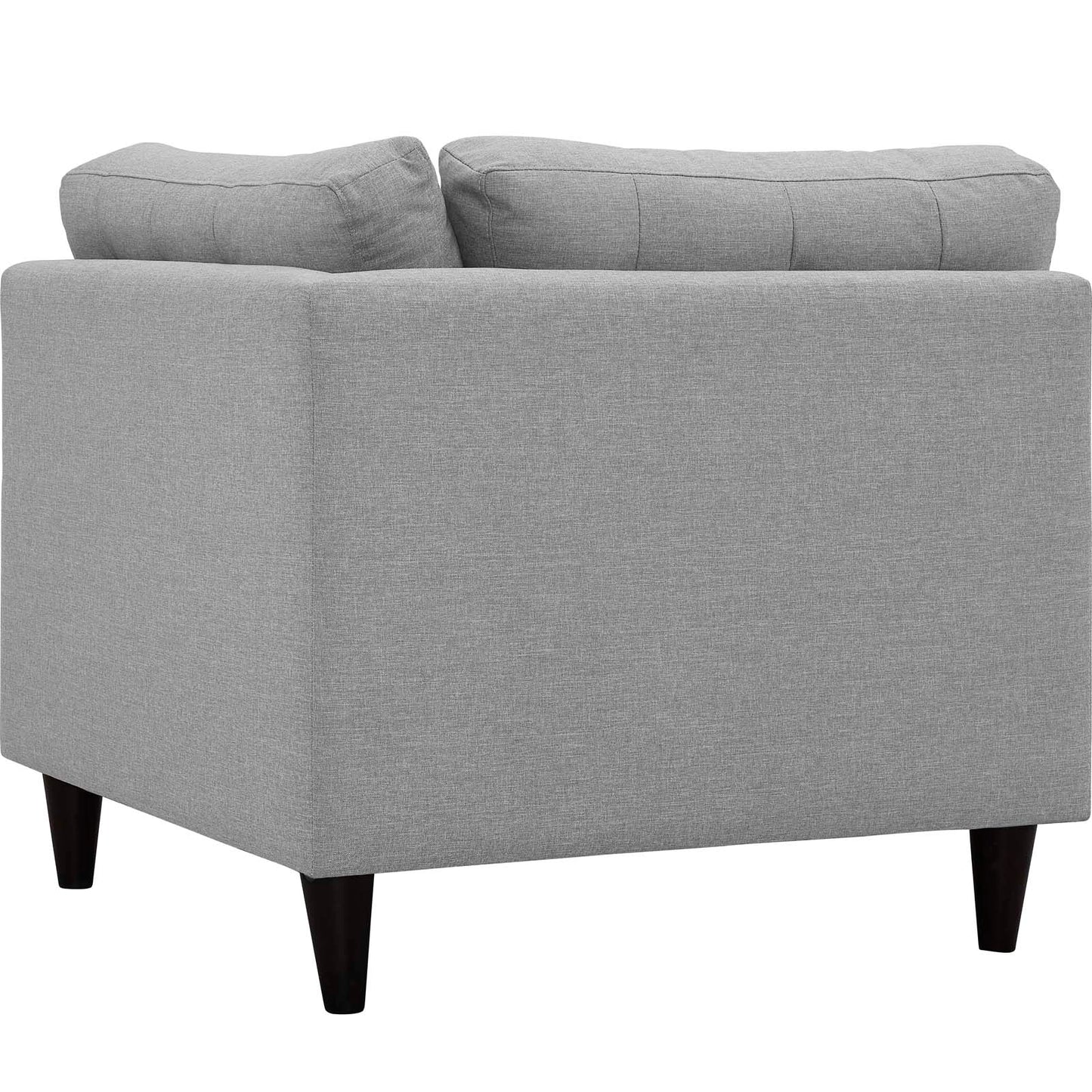 Modway Outlet Empress Upholstered Fabric Corner Sofa by Modway Living Room Furniture Light Gray - EEI-2610-LGR
