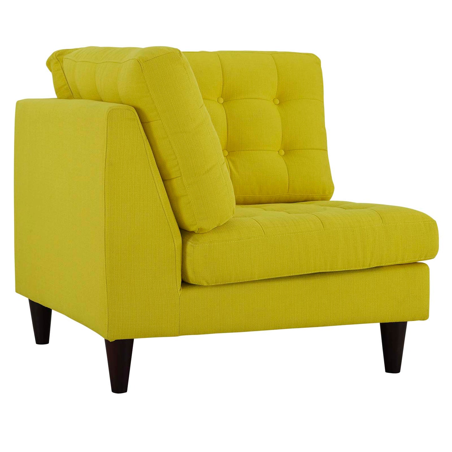 Modway Outlet Empress Upholstered Fabric Corner Sofa by Modway Living Room Furniture Sunny - EEI-2610-SUN