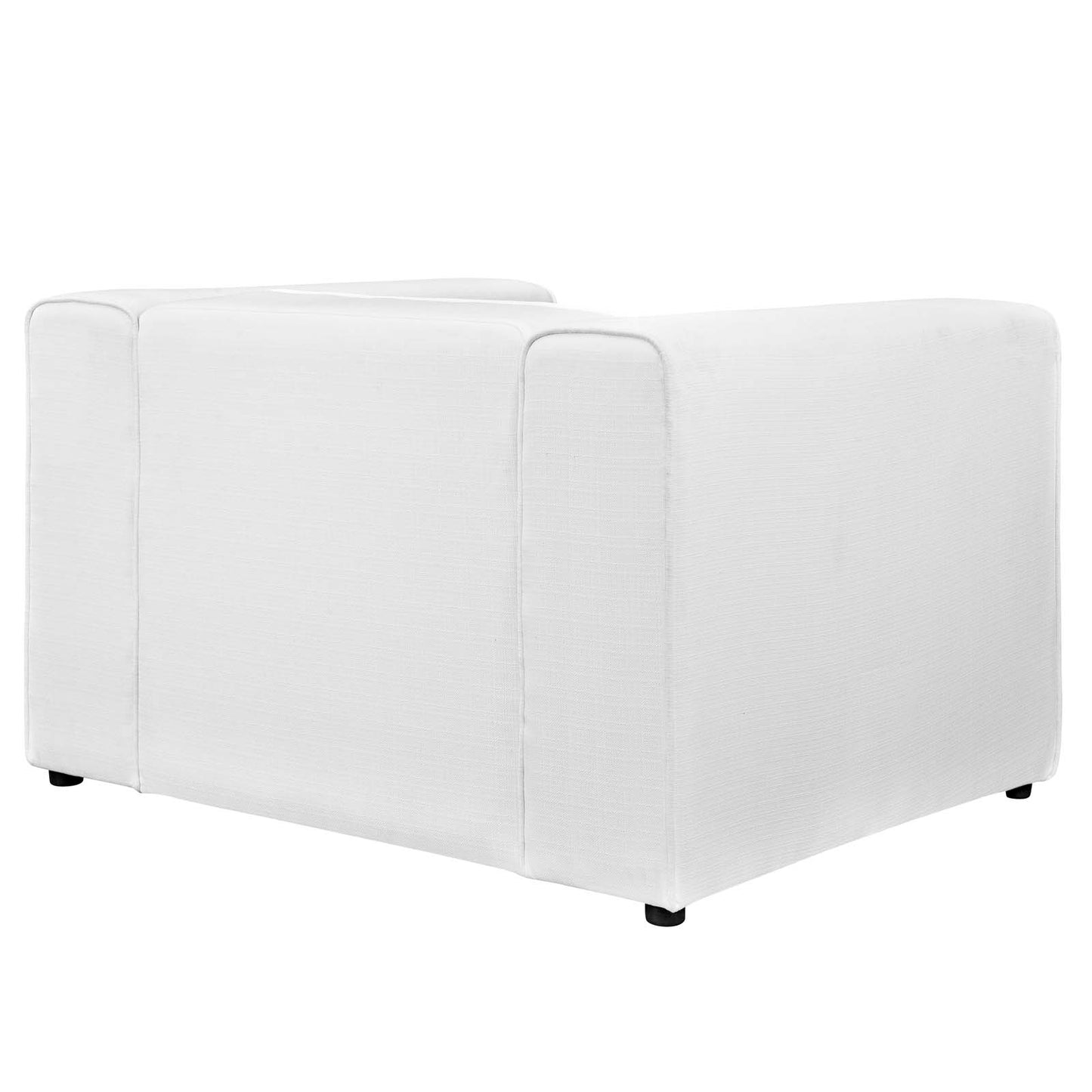 Modway Outlet Mingle Upholstered Fabric Armchair by Modway Living Room Furniture White - EEI-2718-WHI