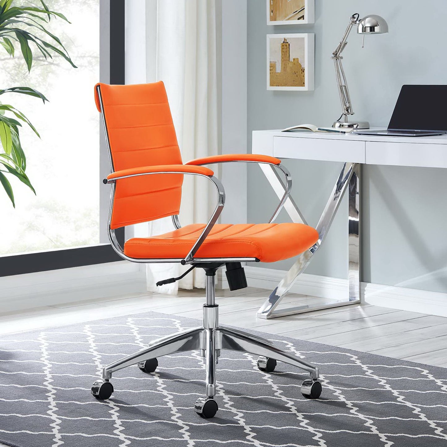 Modway - Jive Mid Back Office Chair by Modway Office Furniture Office Chairs Orange - EEI-273-ORA