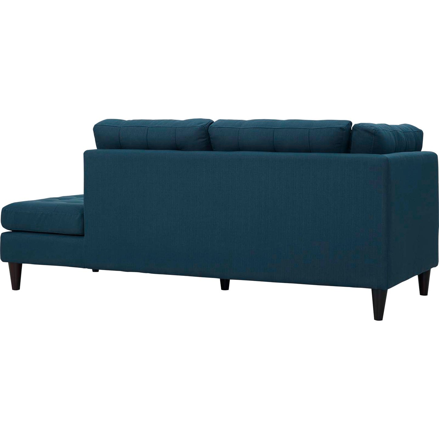 Modway Outlet Empress 2 Piece Upholstered Fabric Right Facing Bumper Sectional by Modway Living Room Furniture Azure - EEI-2797-AZU