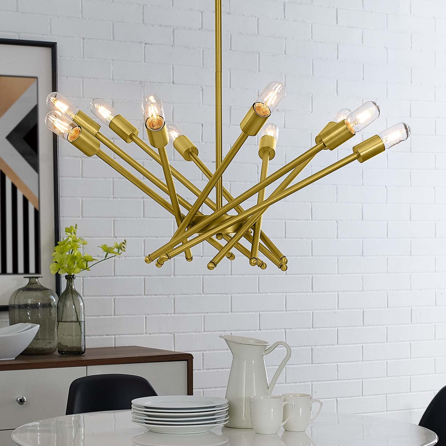 Modway Outlet Cherish Brass Metal Pendant Light by Modway Lighting Lighting - EEI-2891