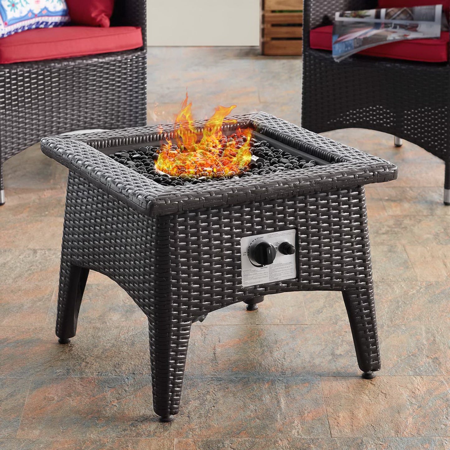 Modway Outlet Vivacity Outdoor Patio Fire Pit Table by Modway Outdoor Furniture Furniture Espresso - EEI-2990-EXP