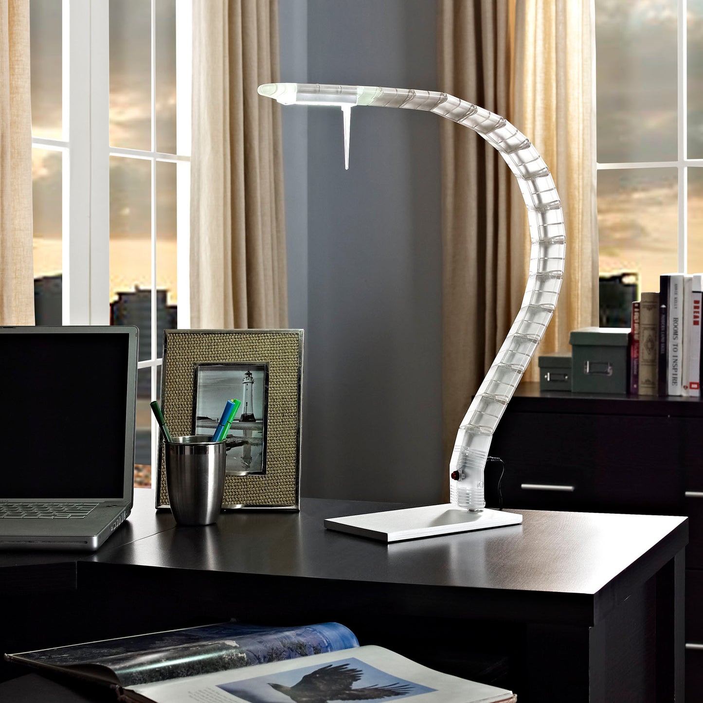 Modway Outlet Inspect Table Lamp by Modway Lighting Lighting White - EEI-314-WHI