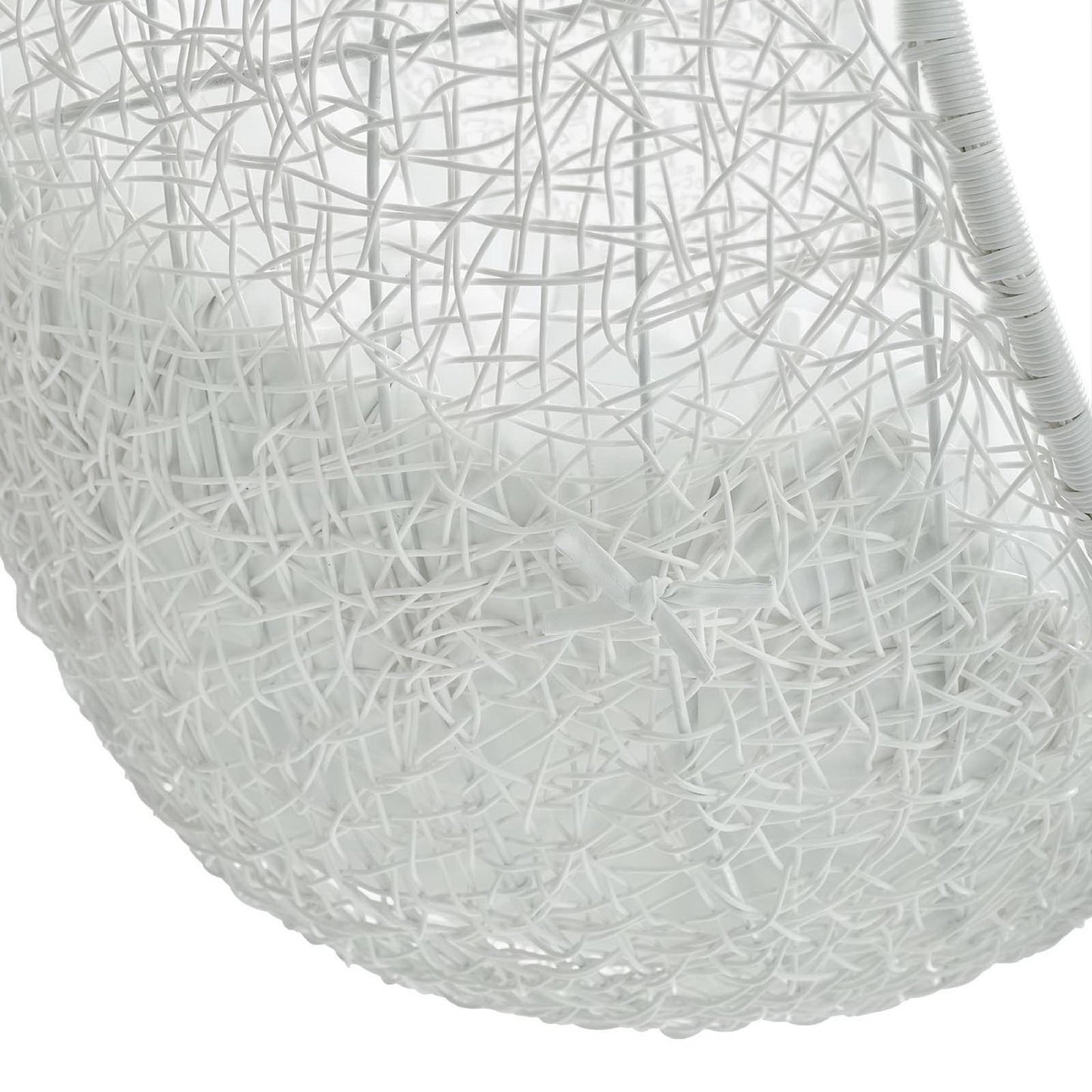 Modway - Hide Sunbrella? Fabric Swing Outdoor Patio Lounge Chair Without Stand by Modway Outdoor Furniture Daybeds and Lounges White - EEI-3634-WHI-WHI