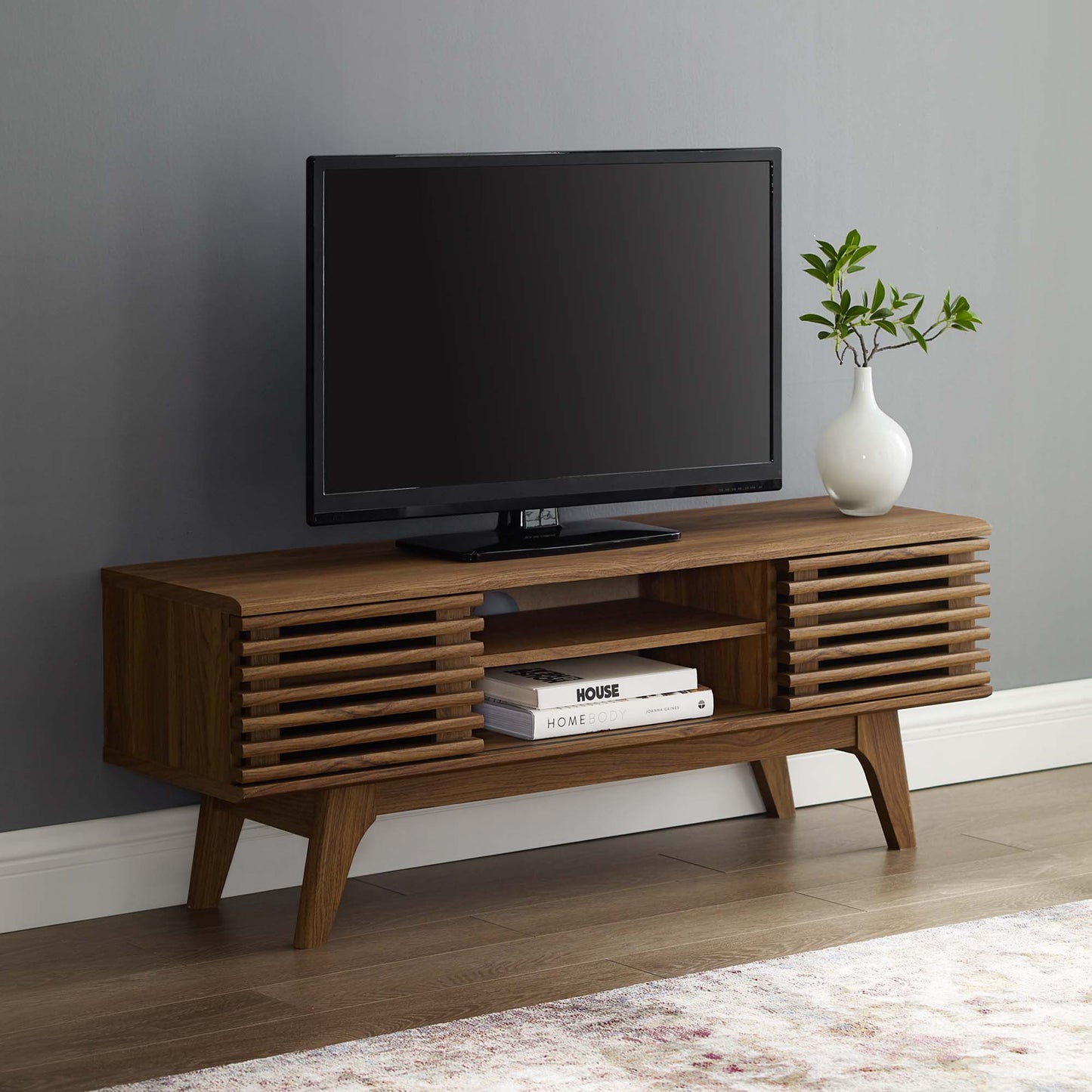 Modway - Render 46" Media Console TV Stand by Modway Living Room Brown - EEI-3837-WAL