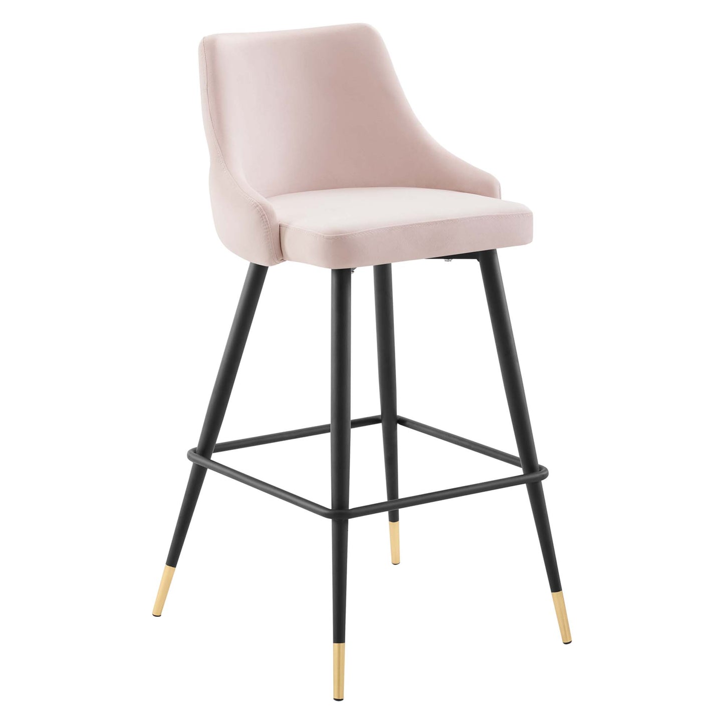 Modway Outlet Adorn Performance Velvet Bar Stool by Modway Bar and Dining Furniture Pink - EEI-3909-PNK