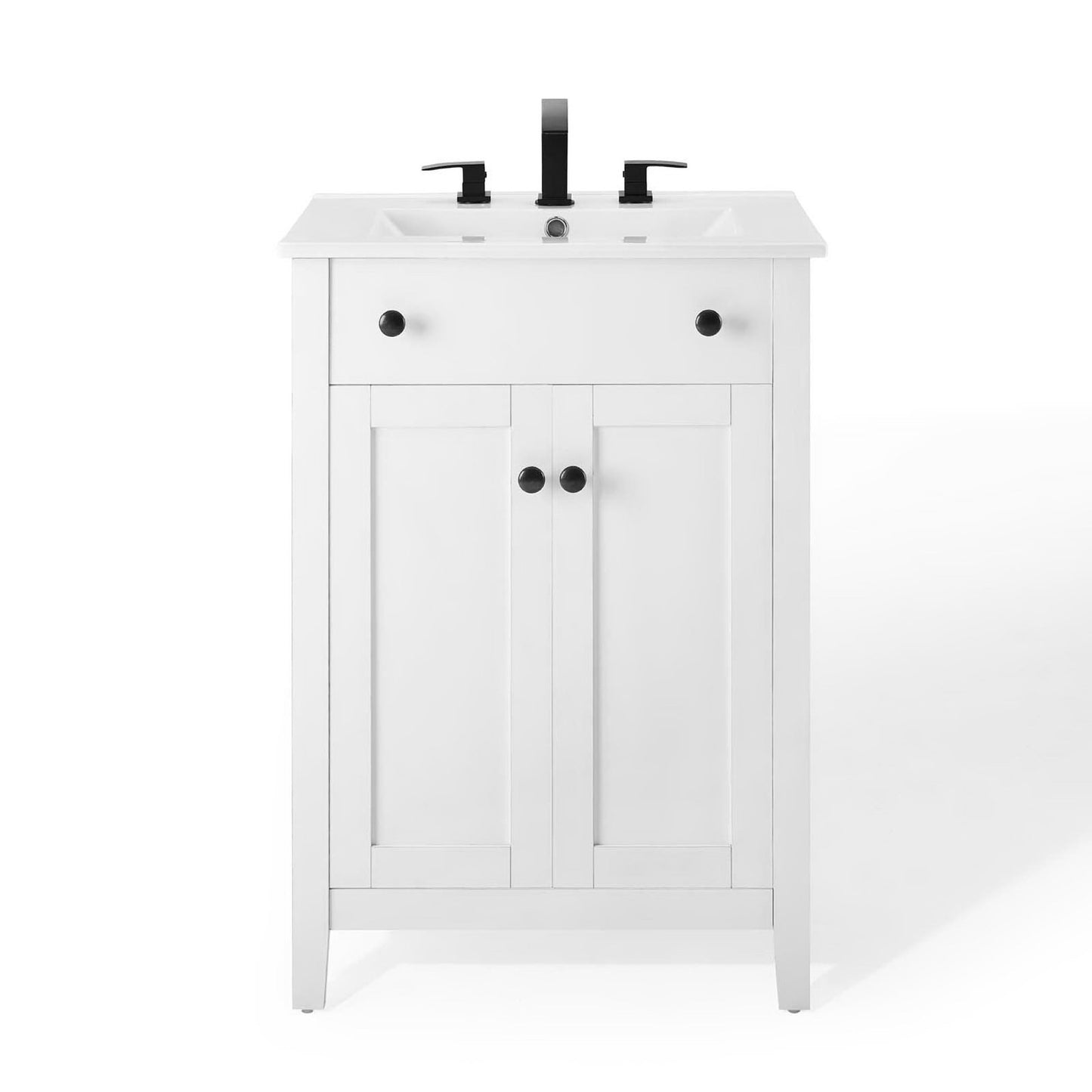 Modway - Nantucket 24" Bathroom Vanity by Modway Bathroom Vanities White - EEI-4250-WHI-WHI