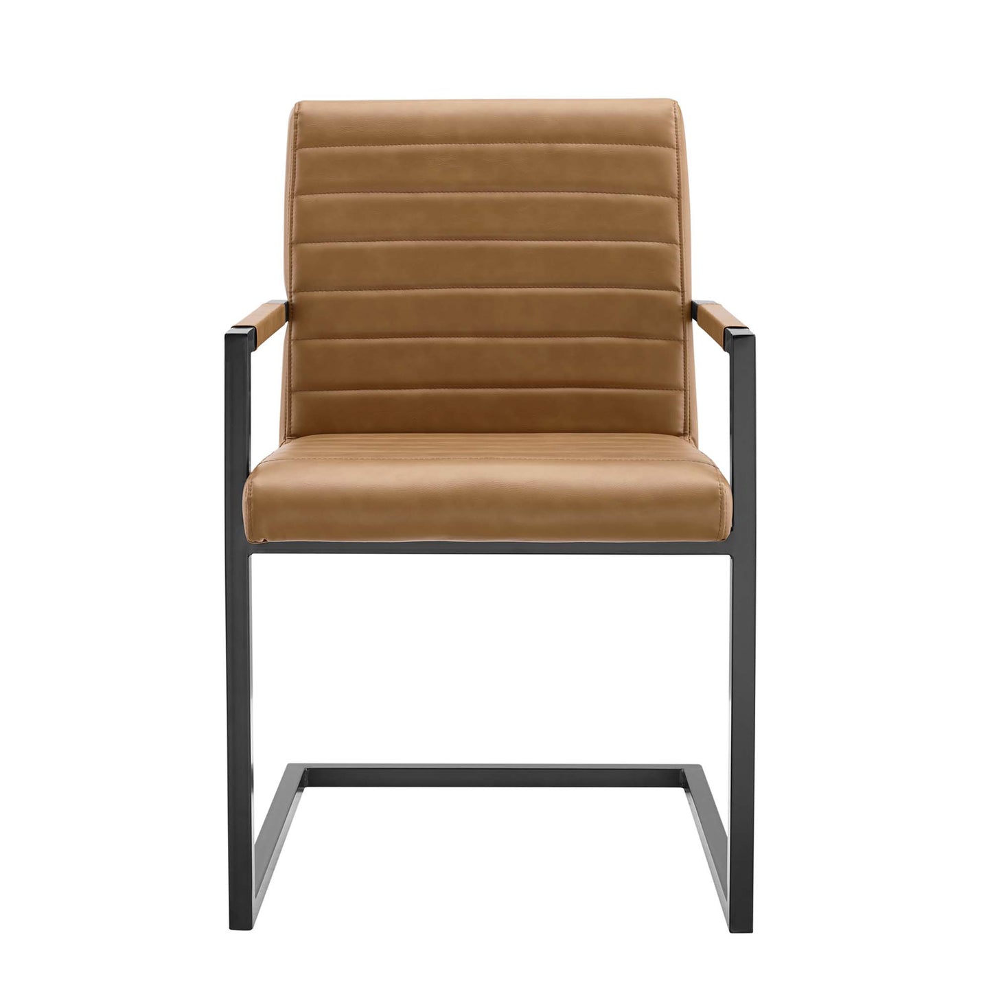 Modway - Savoy Vegan Leather Dining Chairs Set of 2 by Modway Bar and Dining Dining Chairs Brown - EEI-4522-TAN