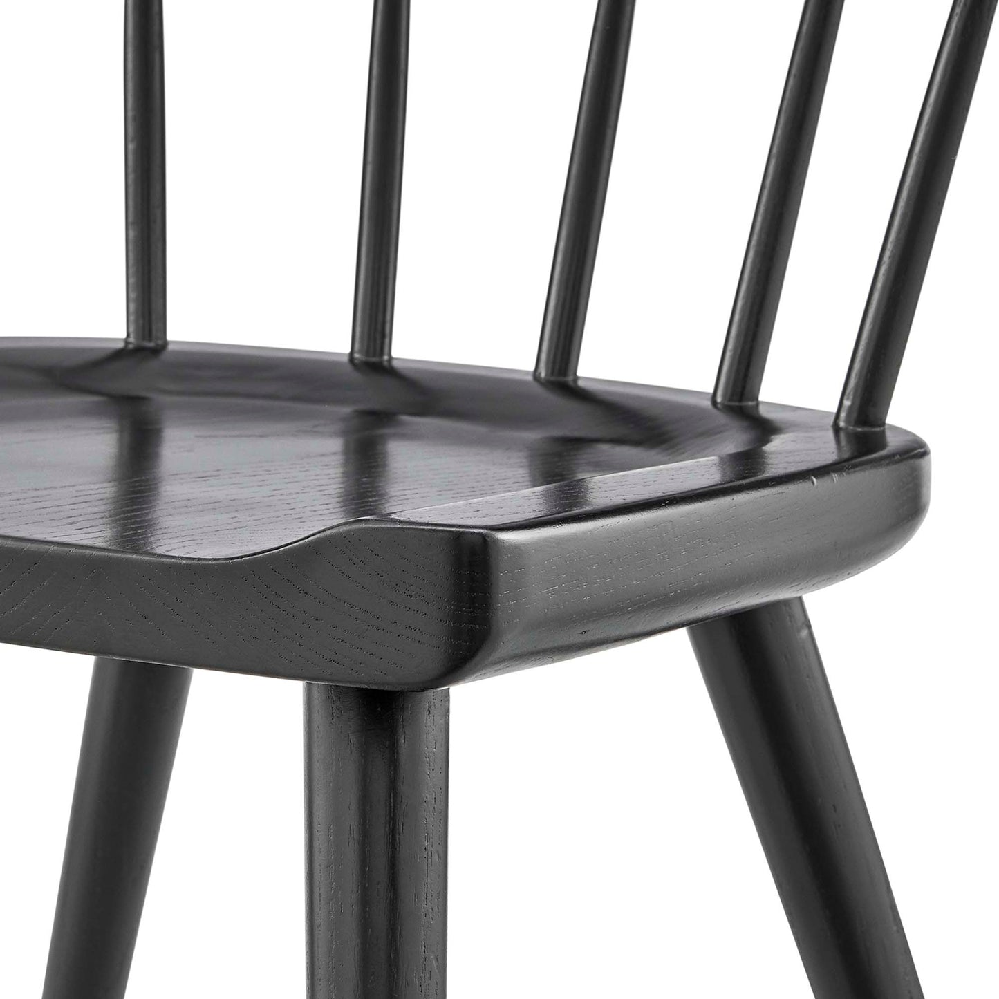 Modway - Sutter Wood Dining Side Chair by Modway Bar and Dining Dining Chairs Black - EEI-4650-BLK