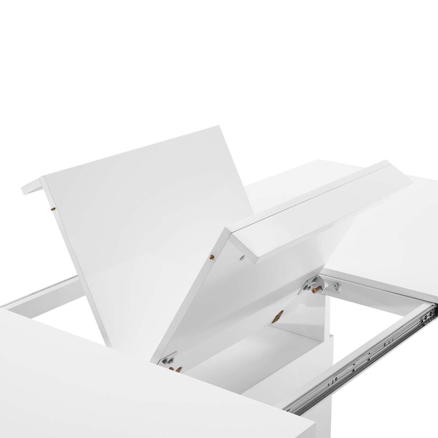 Modway Outlet Vector Expandable Dining Table by Modway Bar and Dining Furniture White Gold - EEI-4660-WHI-GLD