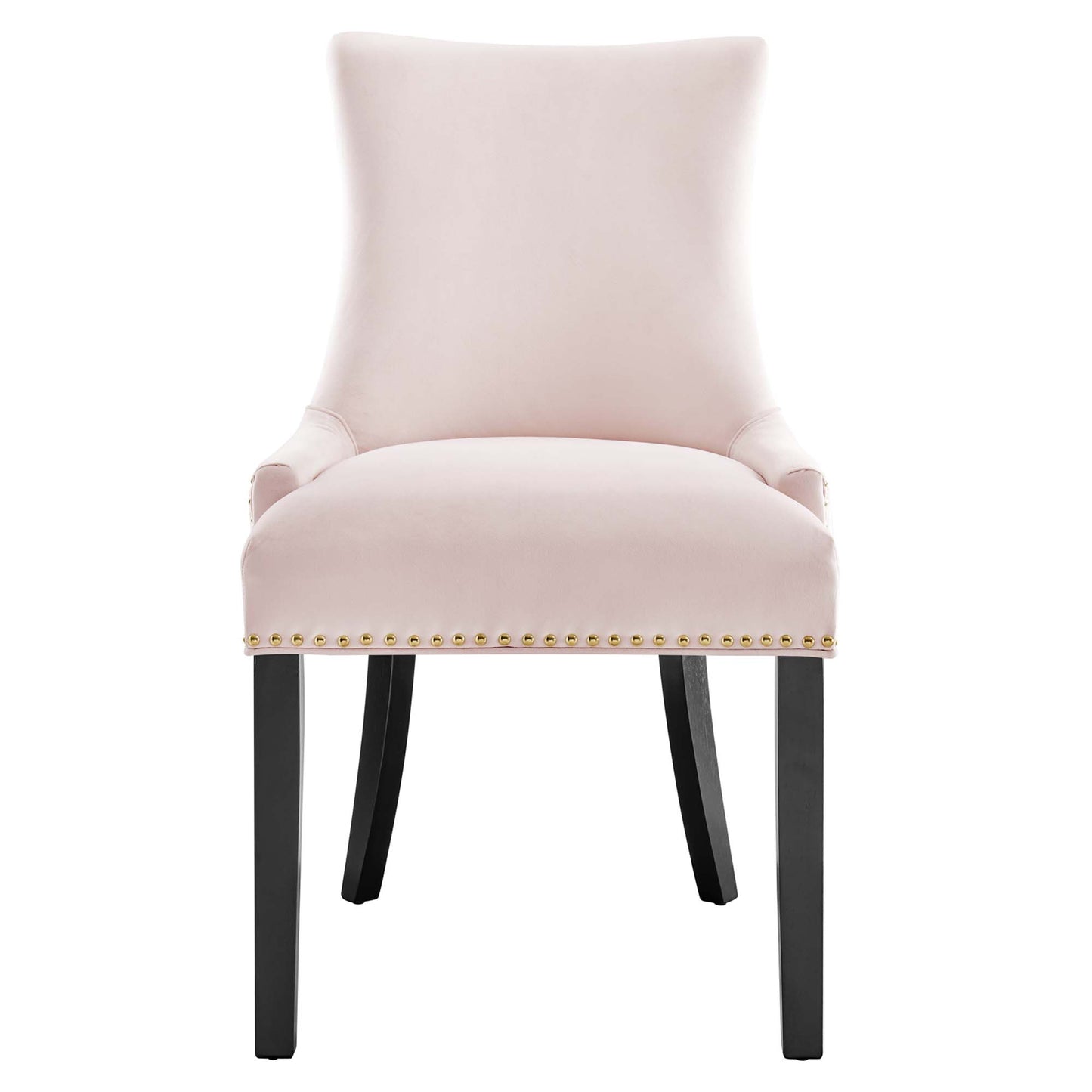 Modway Outlet Marquis Performance Velvet Dining Chairs Set of 2 by Modway Bar and Dining Furniture Pink - EEI-5010-PNK