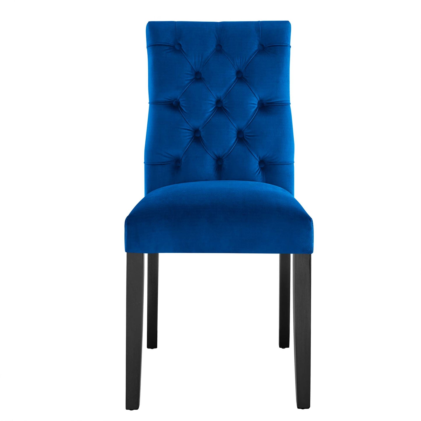 Modway Outlet Duchess Performance Velvet Dining Chairs Set of 2 by Modway Bar and Dining Furniture Navy - EEI-5011-NAV