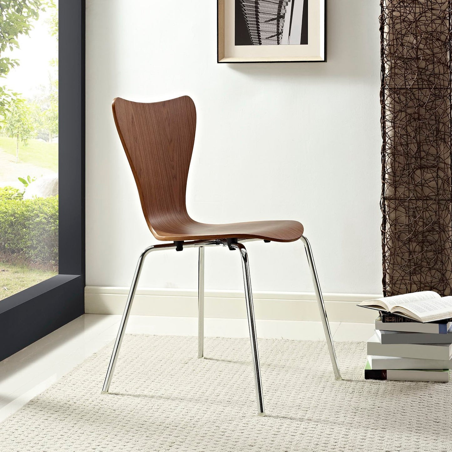 Modway - Ernie Dining Side Chair by Modway Bar and Dining Dining Chairs Brown - EEI-537-WAL