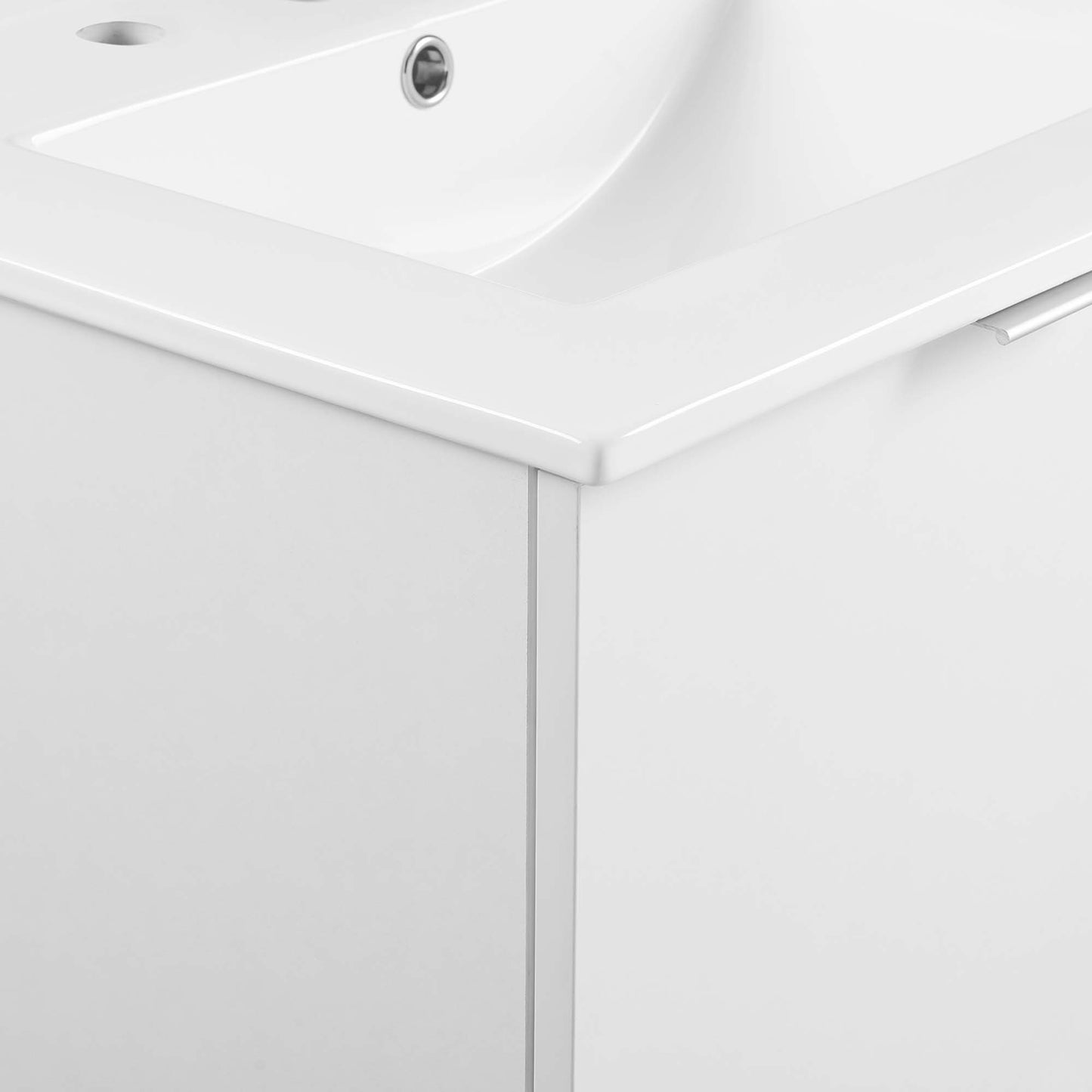 Modway - Maybelle 24" Wall-Mount Bathroom Vanity by Modway Bathroom Vanities White - EEI-5379-WHI-WHI