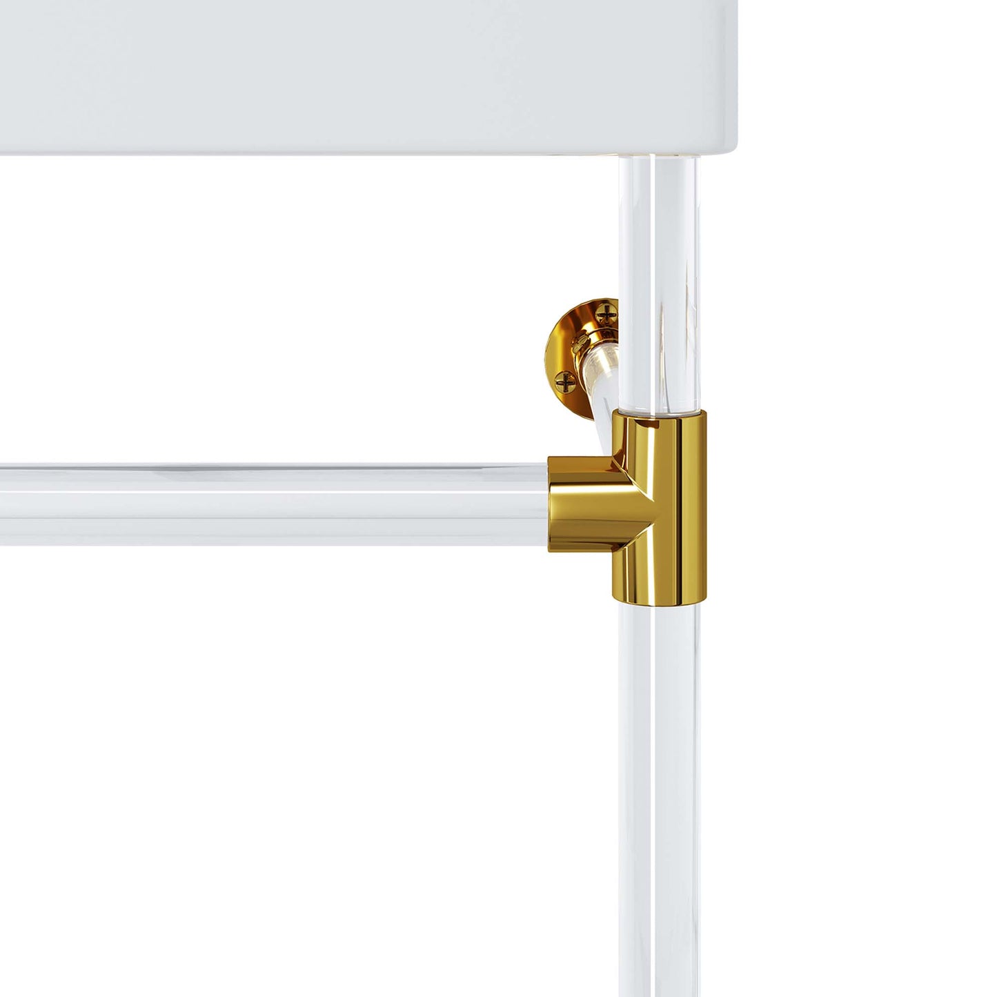 Modway Outlet Redeem 32" Acrylic Wall-Mount Bathroom Vanity by Modway Bathroom Furniture Clear White - EEI-5539-ACR-WHI