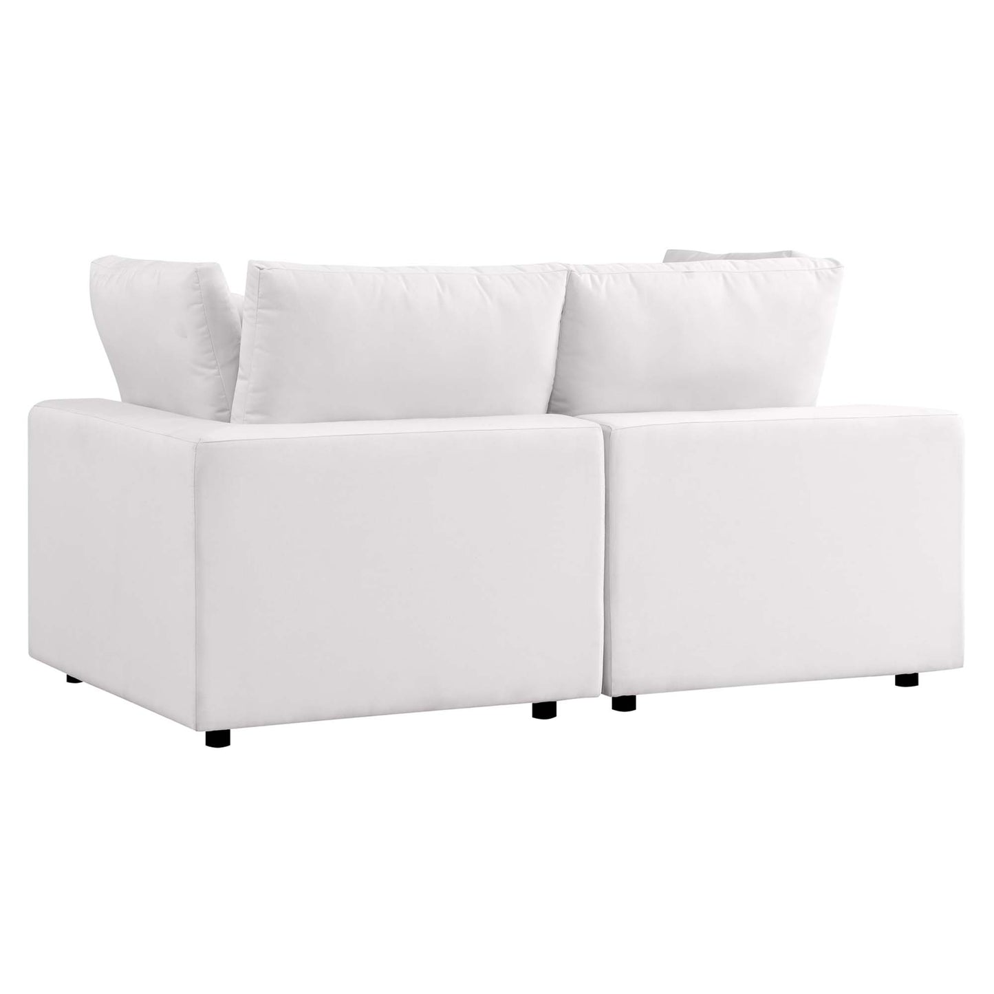 Modway - Commix Overstuffed Outdoor Patio Loveseat by Modway Outdoor Furniture Sofa Sectionals White - EEI-5576-WHI