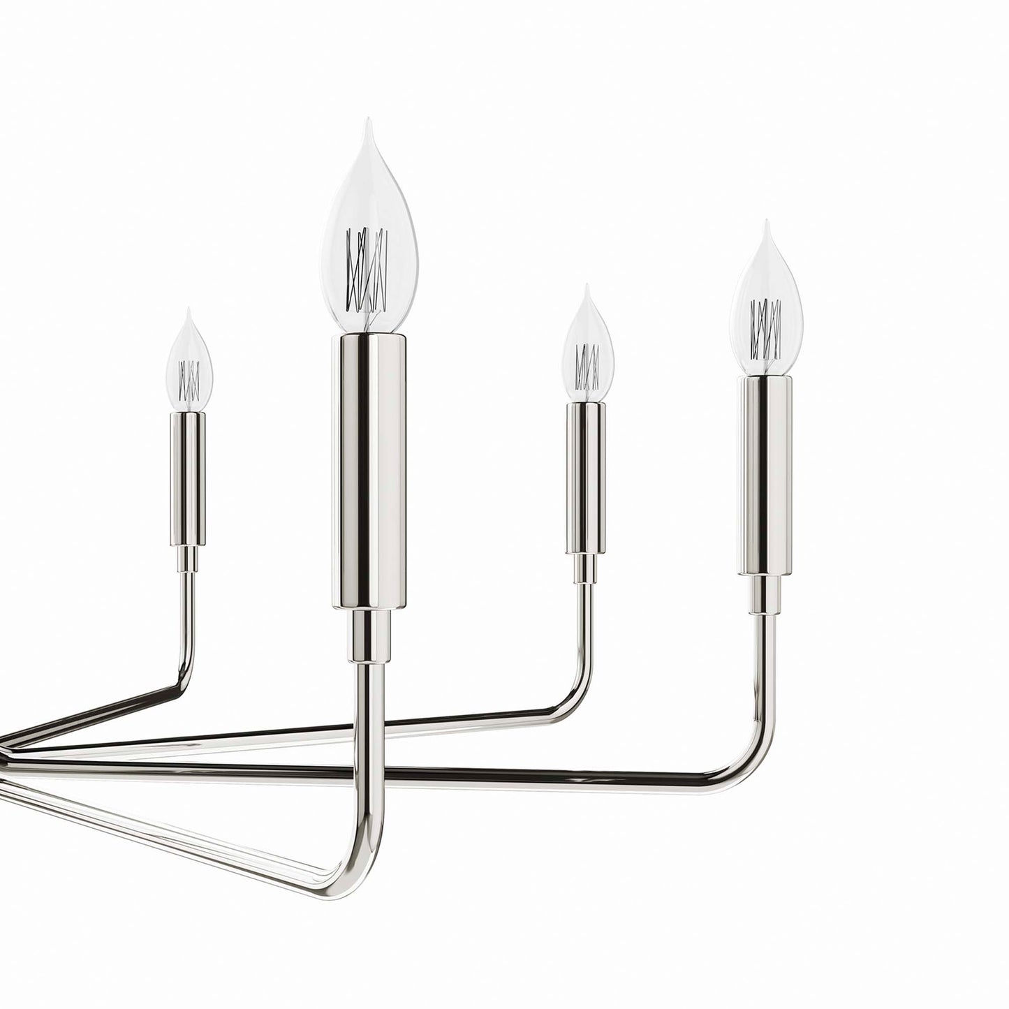 Modway Outlet Rekindle 8-Light Chandelier by Modway Lighting Lighting Polished Nickel - EEI-5636-PON