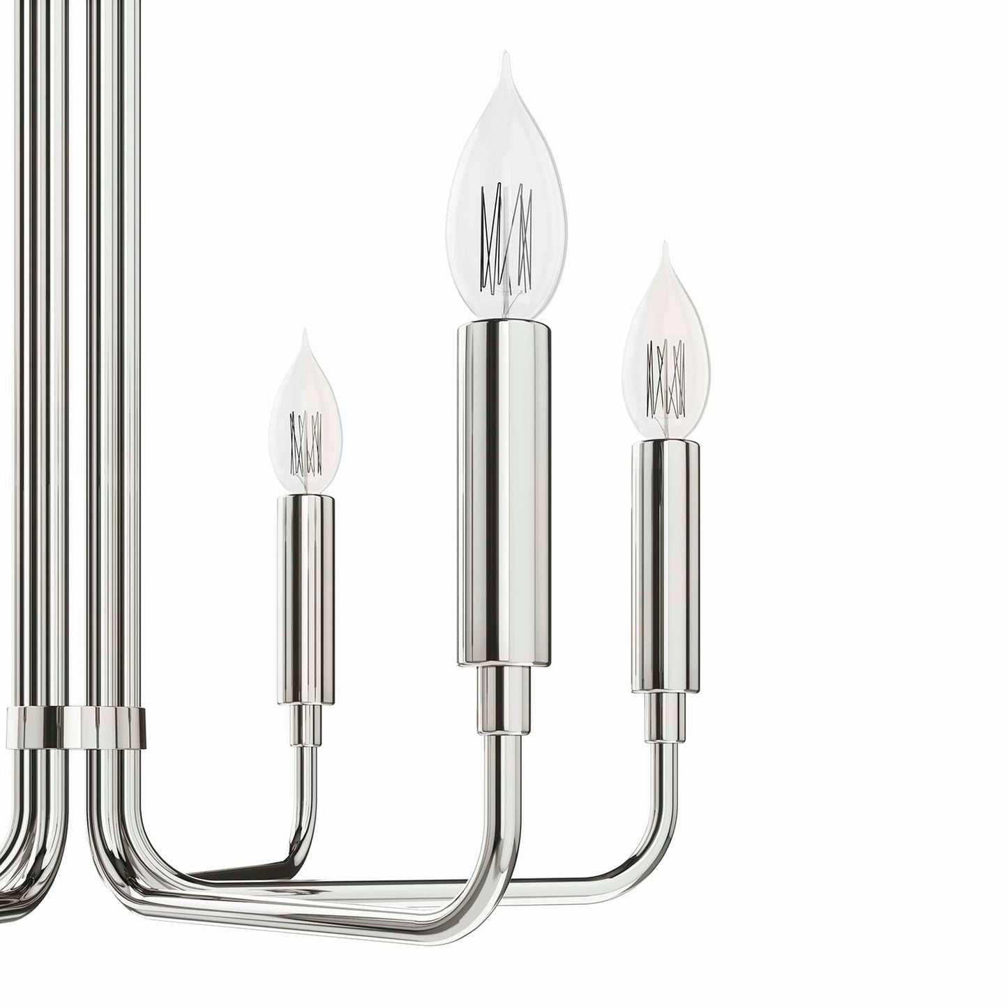 Modway Outlet Rekindle 6-Light Chandelier by Modway Lighting Lighting Polished Nickel - EEI-5637-PON