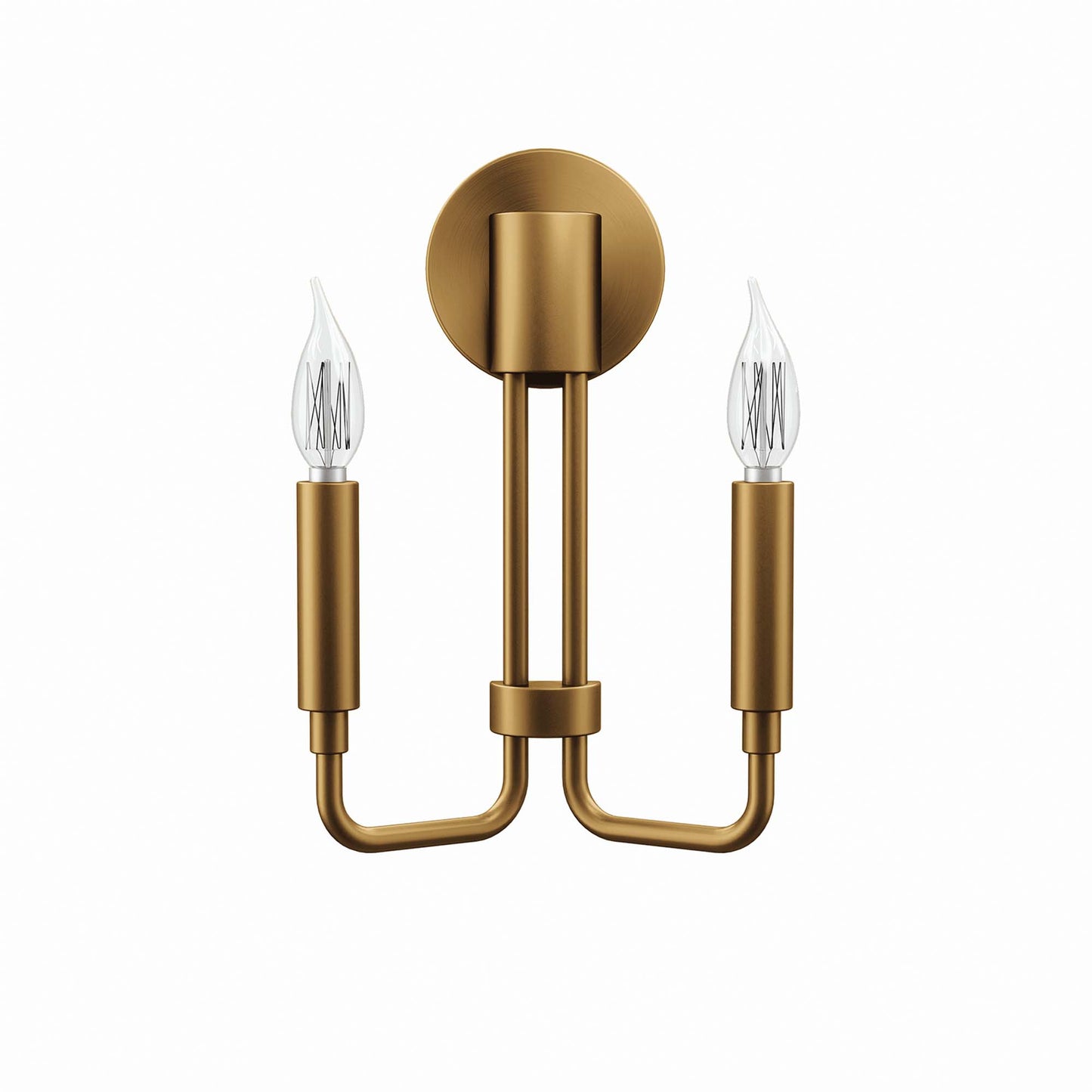 Modway Outlet Rekindle 2-Light Wall Sconce by Modway Lighting Lighting Satin Brass - EEI-5638-SBR