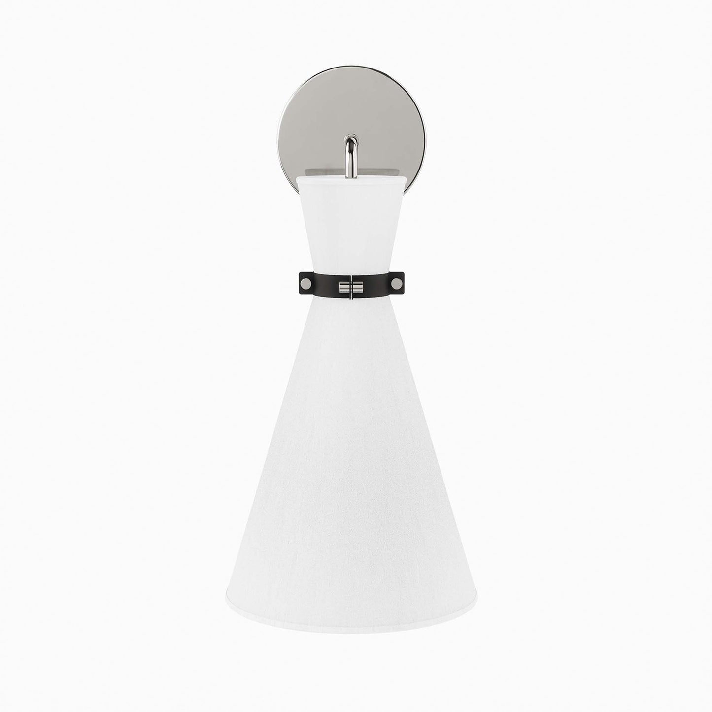 Modway Outlet Starlight 1-Light Wall Sconce by Modway Lighting Lighting White Polished Nickel - EEI-5660-WHI-PON
