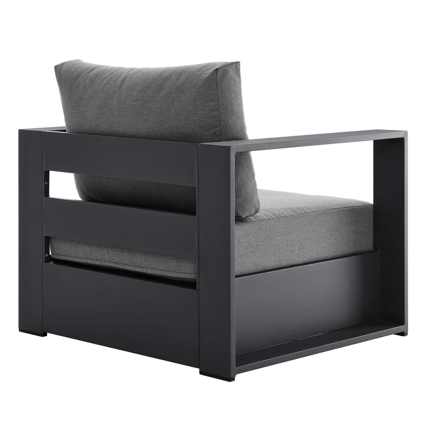 Modway - Tahoe 3-Piece Outdoor Patio Powder-Coated Aluminum Set by Modway Outdoor Furniture Sofa Sectionals Brown - EEI-5748-GRY-CHA