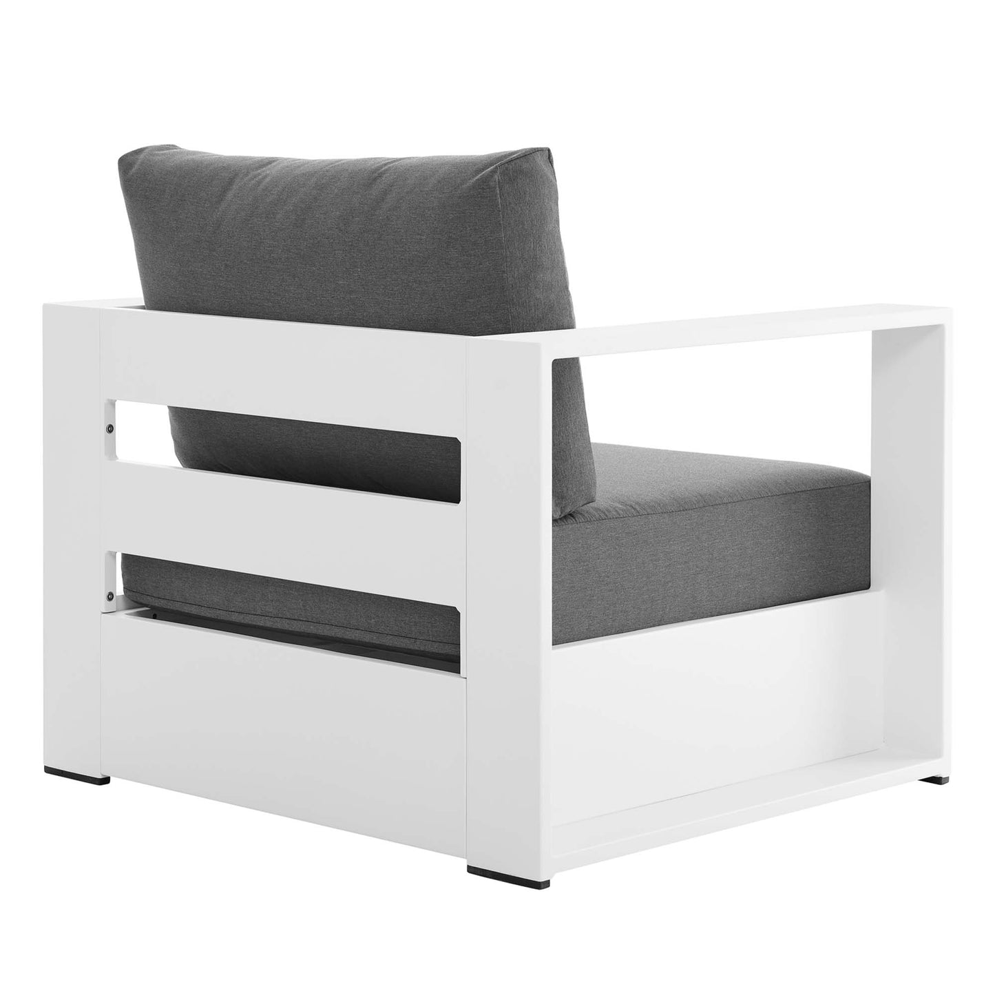 Modway - Tahoe 3-Piece Outdoor Patio Powder-Coated Aluminum Set by Modway Outdoor Furniture Sofa Sectionals Black - EEI-5748-WHI-CHA