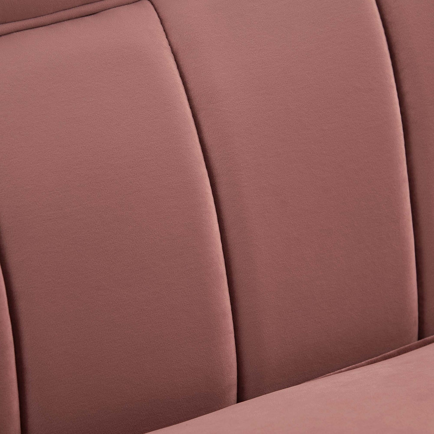 Modway Outlet Cheshire Channel Tufted Performance Velvet Sofa by Modway Living Room Furniture Dusty Rose - EEI-5874-DUS