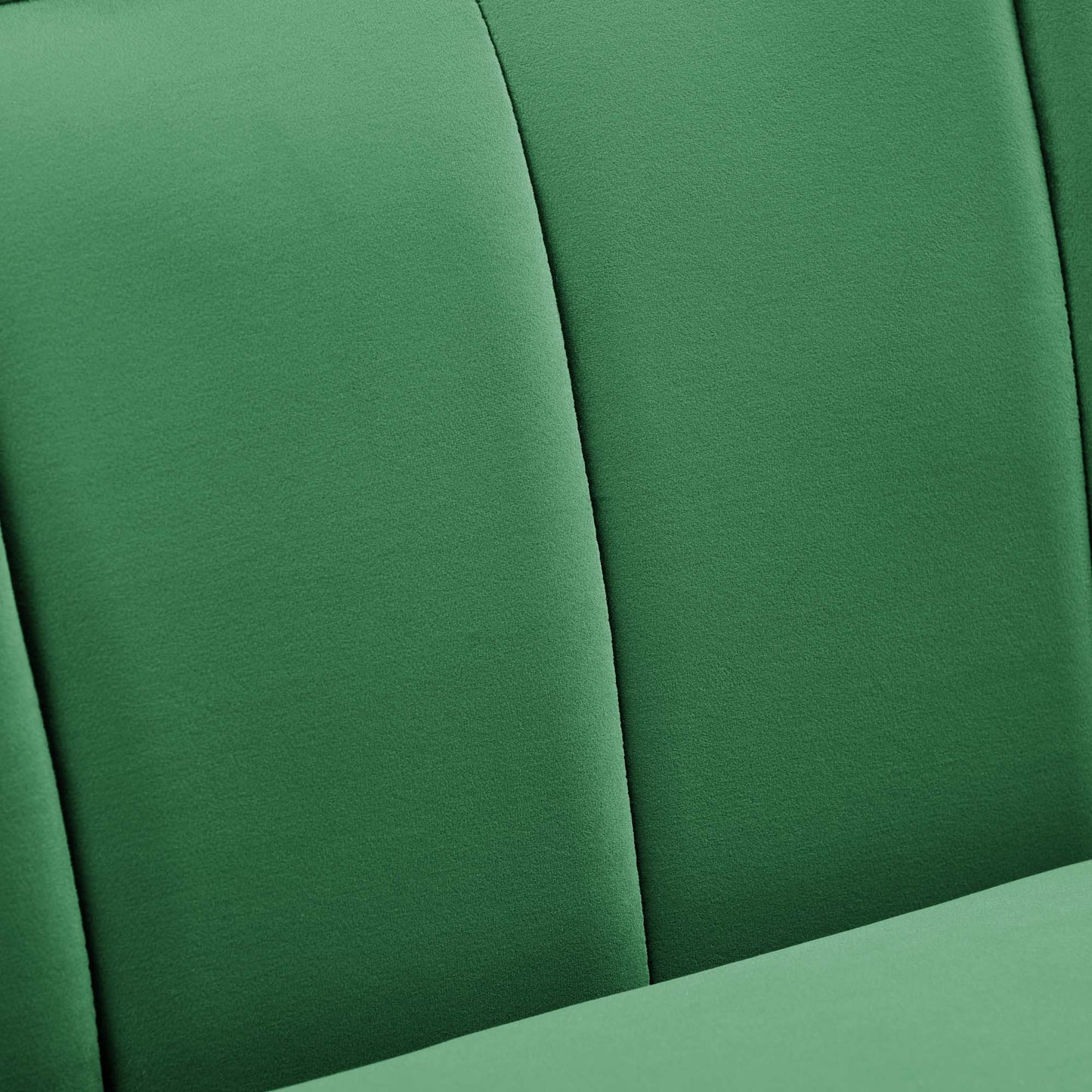 Modway Outlet Cheshire Channel Tufted Performance Velvet Sofa by Modway Living Room Furniture Emerald - EEI-5874-EME